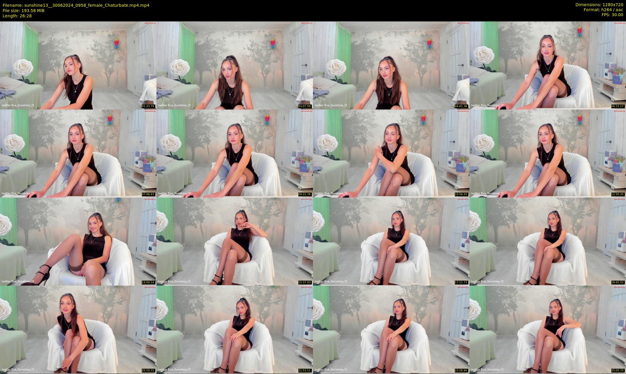 sunshine13_ — 27 minute Chaturbate female cam show recording, 720p, Jun 30, 2024