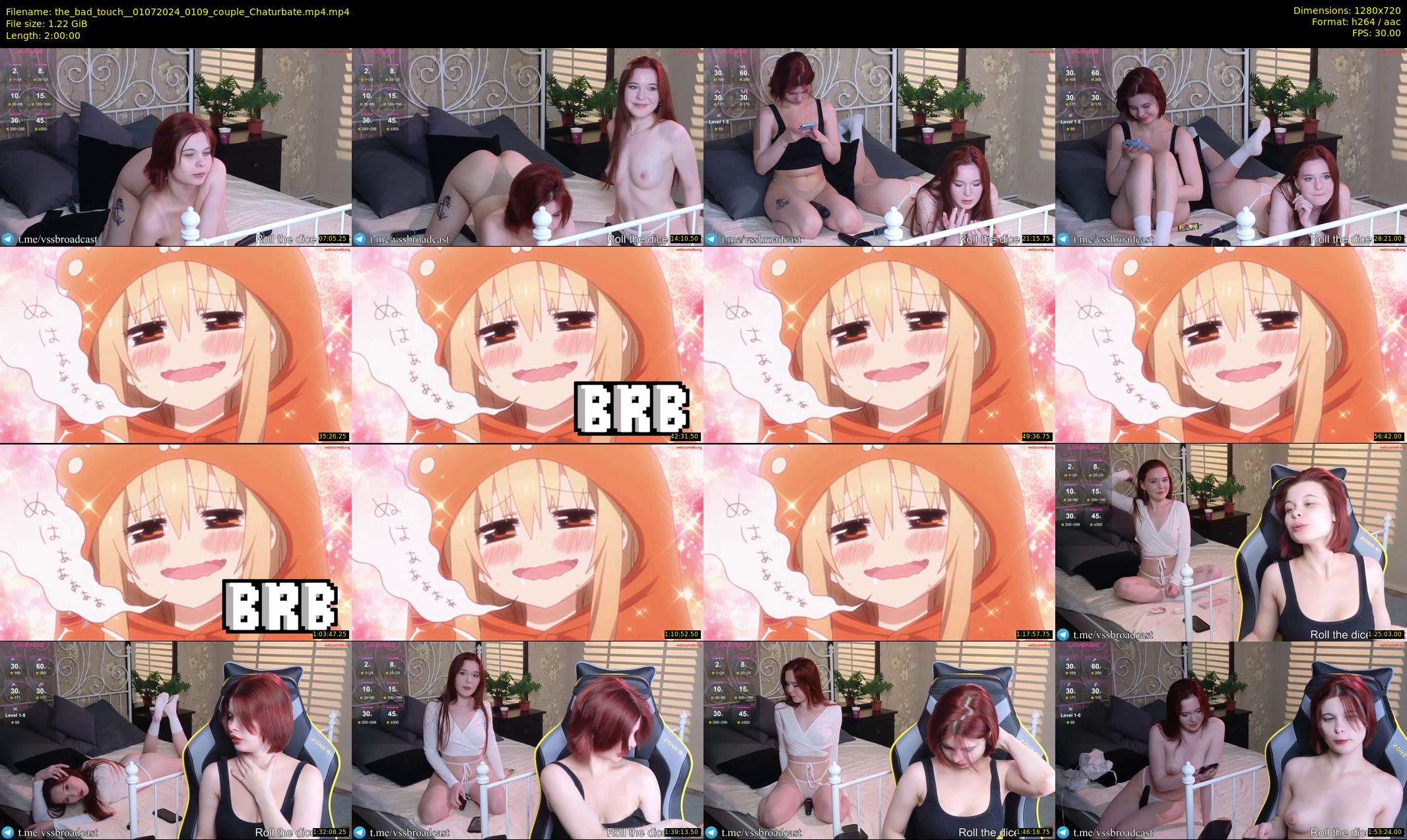 the_bad_touch_ — 120 minute Chaturbate couple cam show recording, 720p, Jul 1, 2024