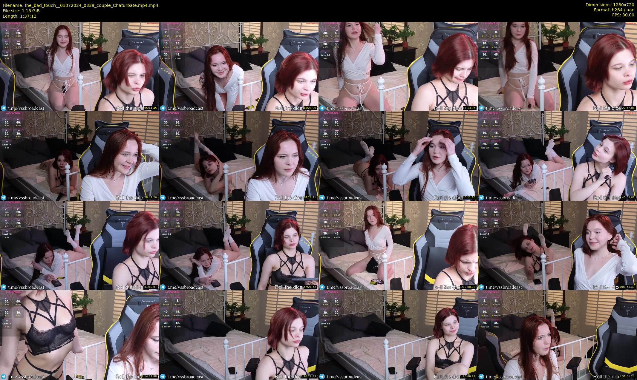 the_bad_touch_ — 98 minute Chaturbate couple cam show recording, 720p, Jul 1, 2024