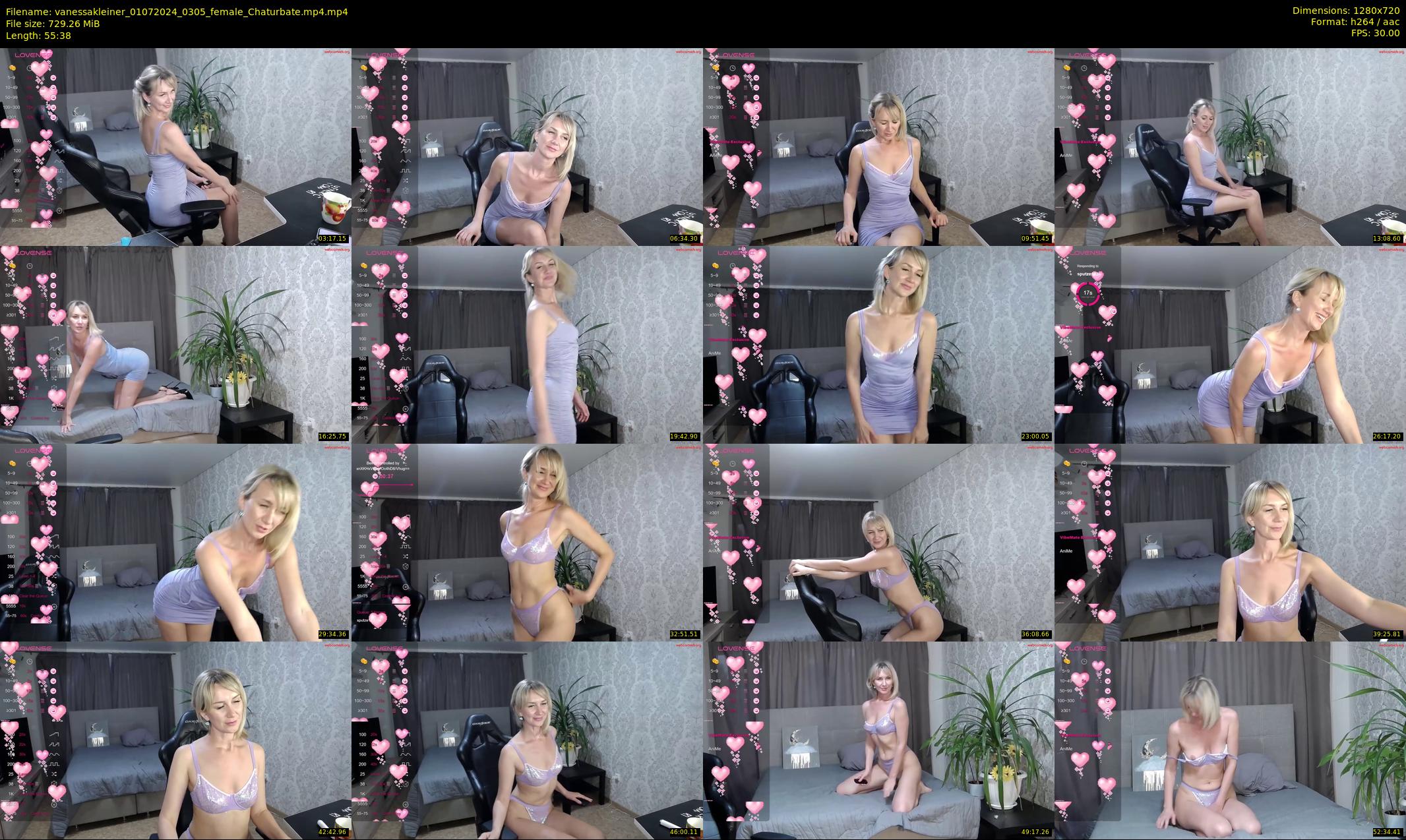 vanessakleiner — 56 minute Chaturbate female cam show recording, 720p, Jul 1, 2024