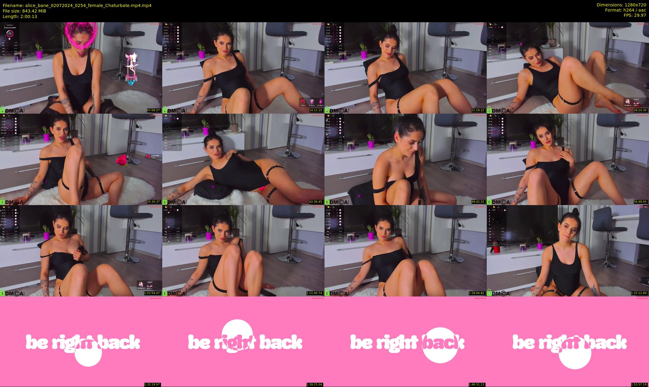 alice_bane — 121 minute Chaturbate female cam show recording, 720p, Jul 2, 2024