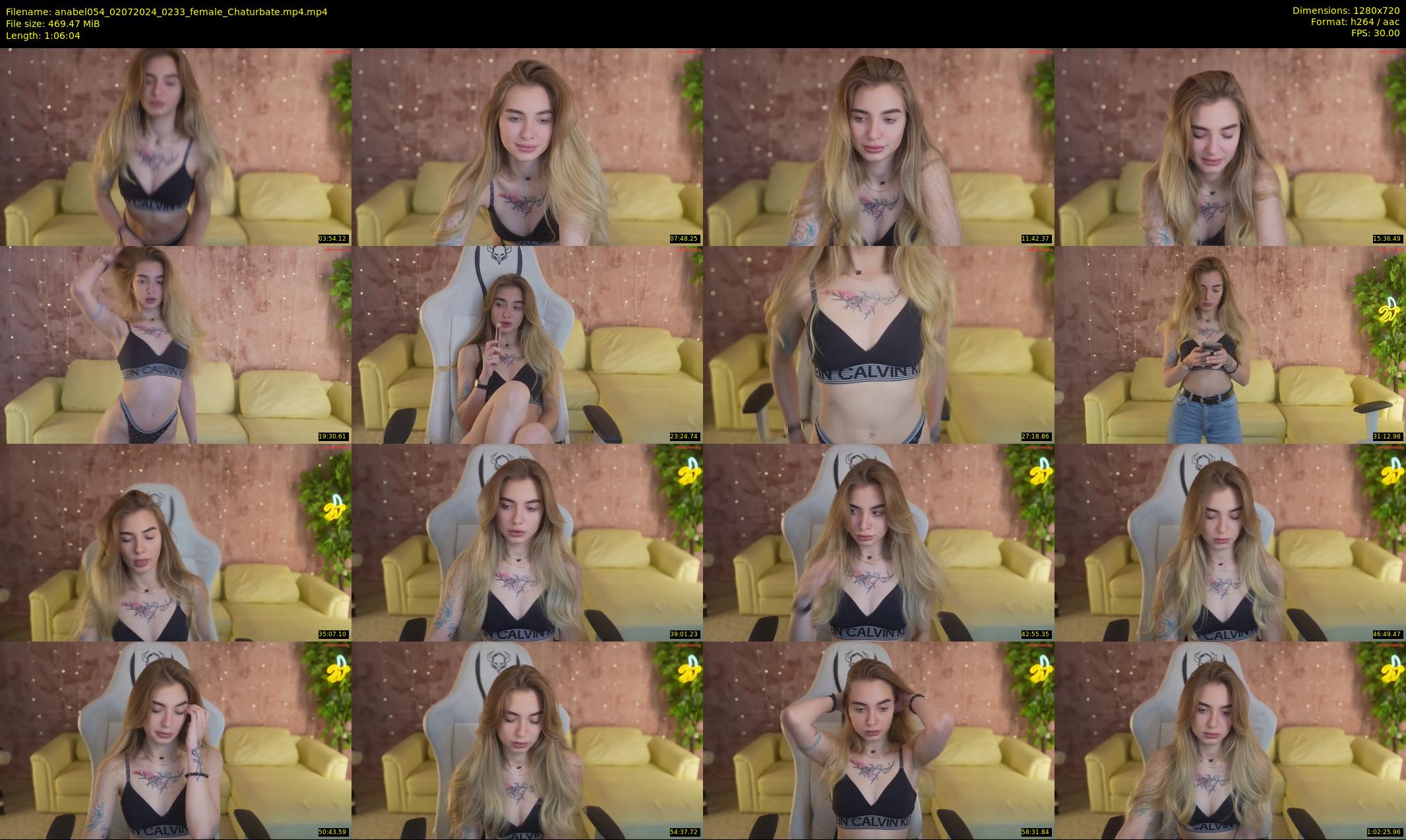 anabel054 — 67 minute Chaturbate female cam show recording, 720p, Jul 2, 2024