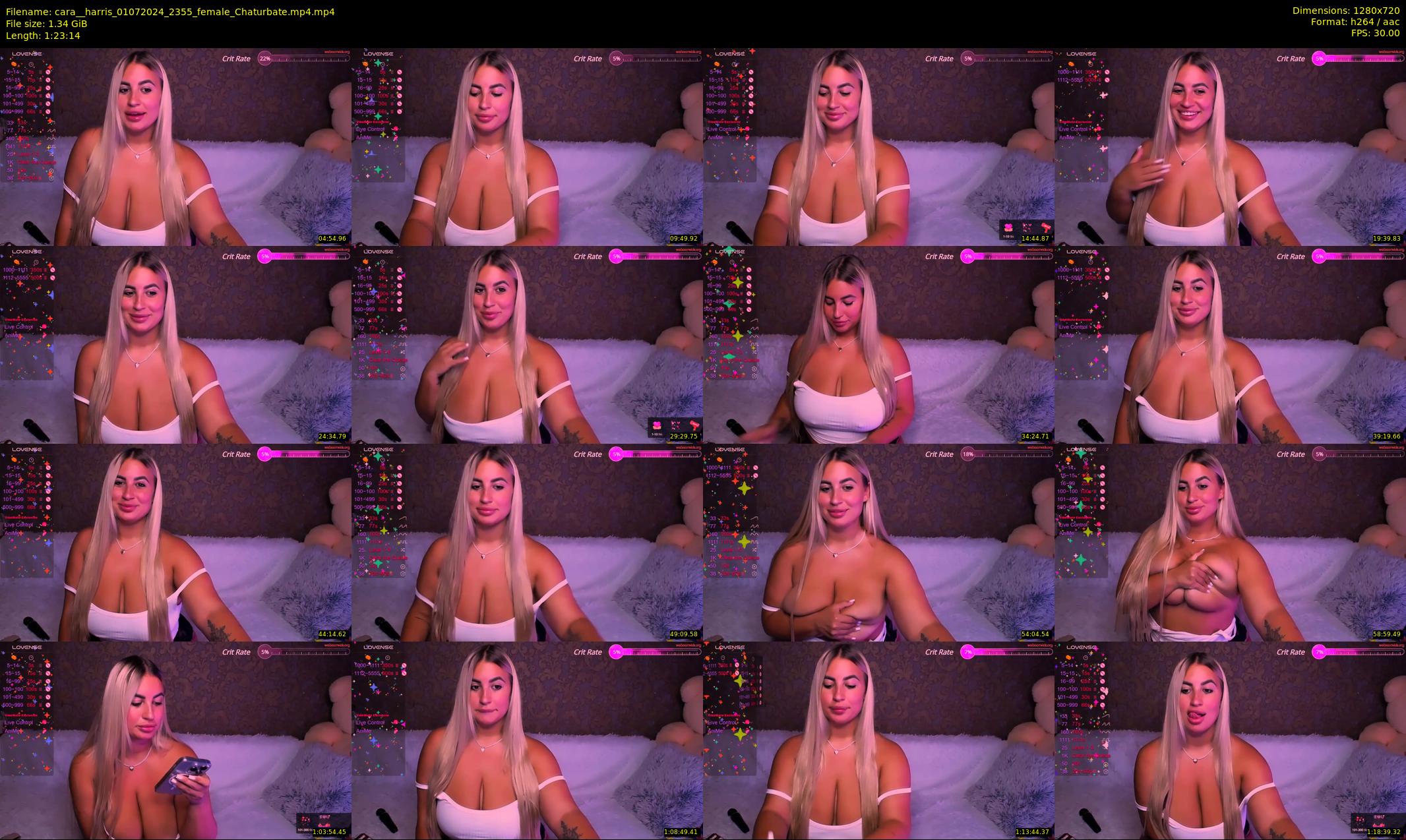 cara__harris — 84 minute Chaturbate female cam show recording, 720p, Jul 1, 2024
