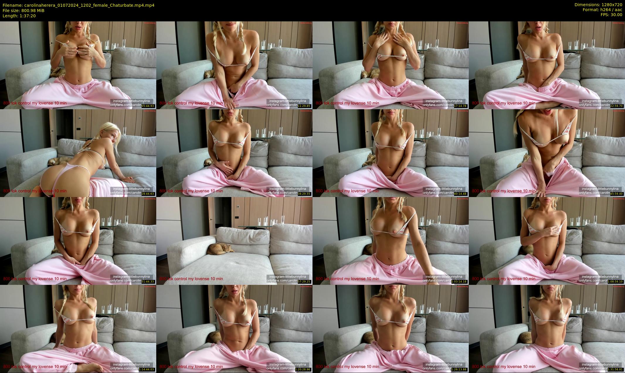 carolinaherera — 98 minute Chaturbate female cam show recording, 720p, Jul 1, 2024