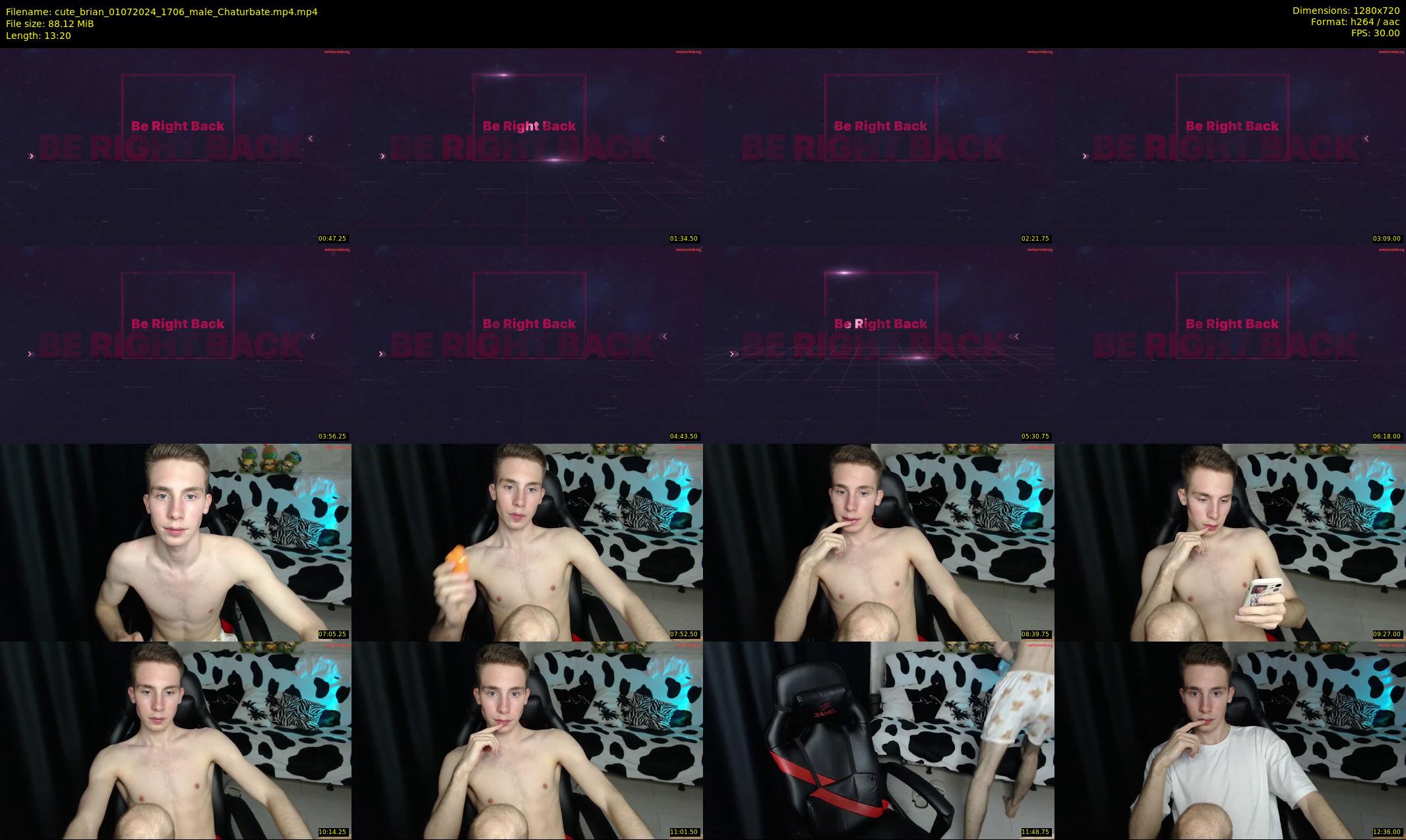 cute_brian — 14 minute Chaturbate male cam show recording, 720p, Jul 1, 2024