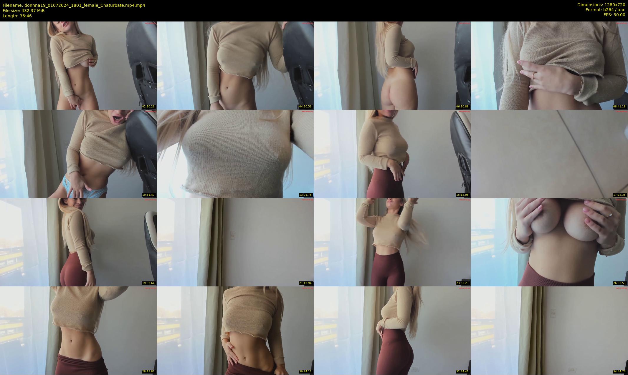 donnna19 — 37 minute Chaturbate female cam show recording, 720p, Jul 1, 2024