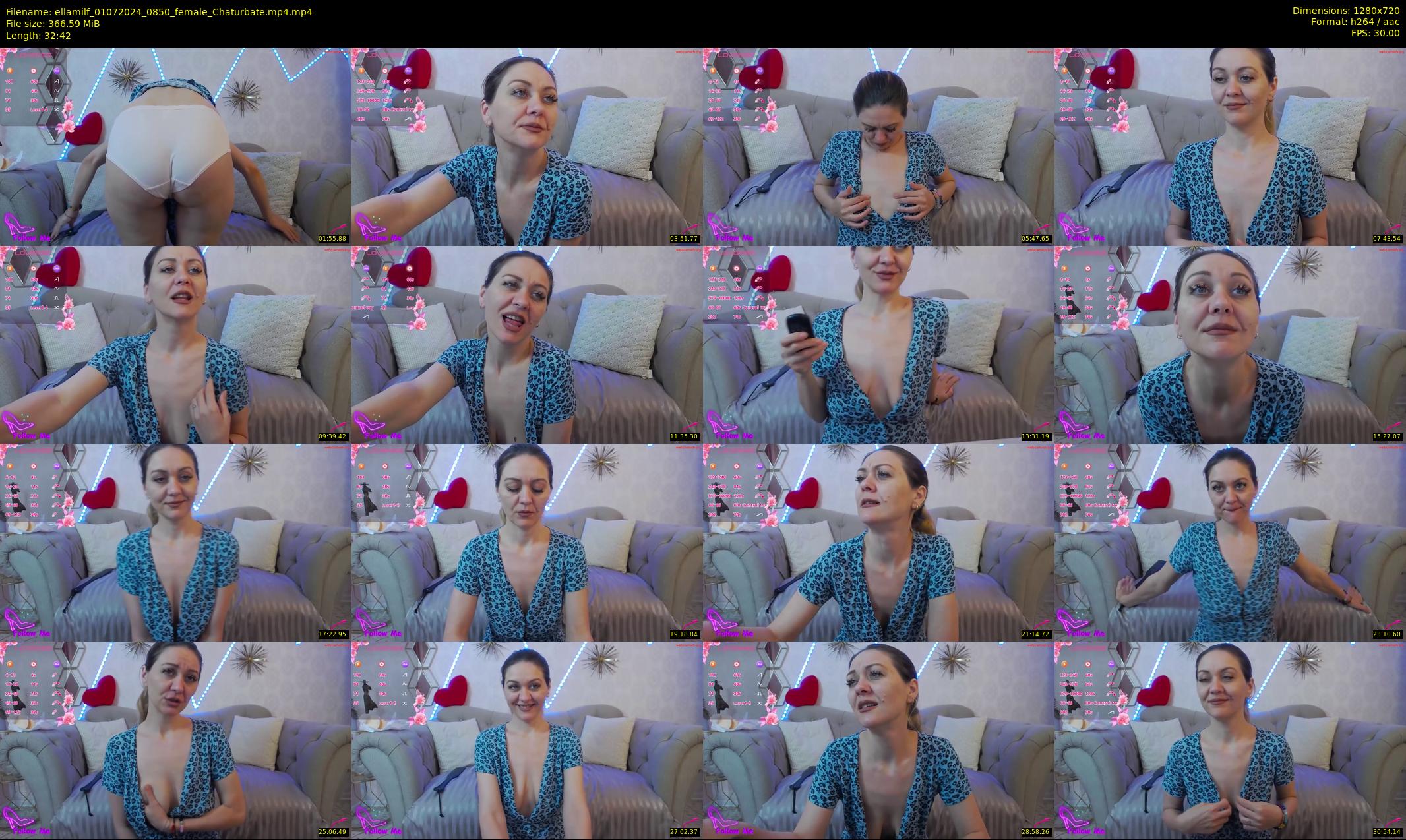 ellamilf — 33 minute Chaturbate female cam show recording, 720p, Jul 1, 2024