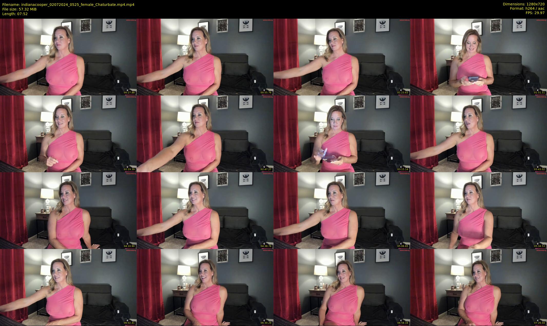 indianacooper — 8 minute Chaturbate female cam show recording, 720p, Jul 2, 2024