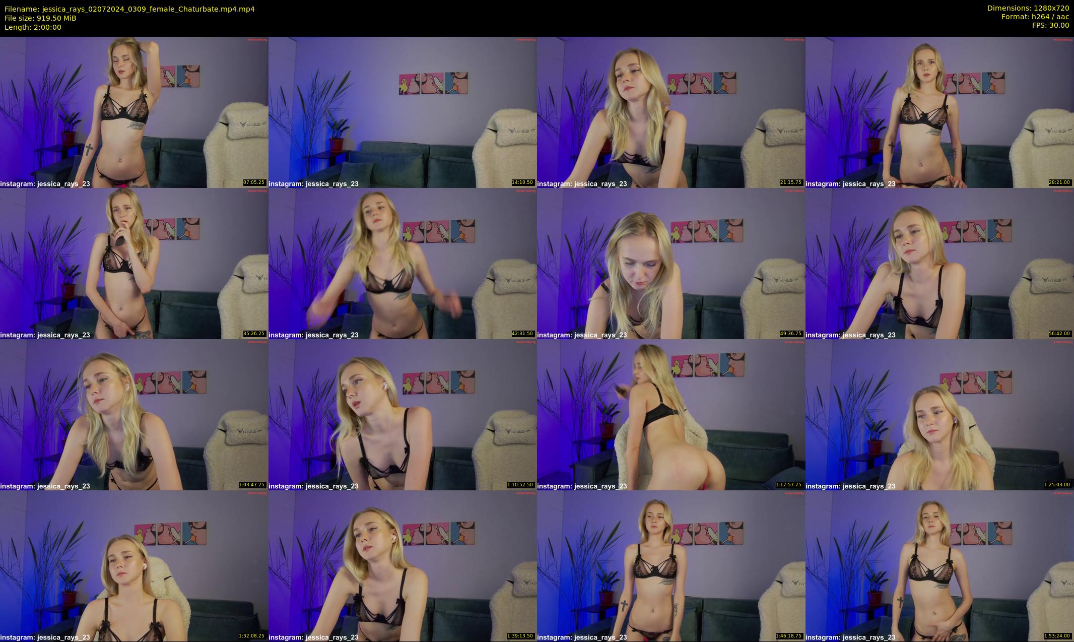 jessica_rays — 120 minute Chaturbate couple cam show recording, 720p, Jul 2, 2024