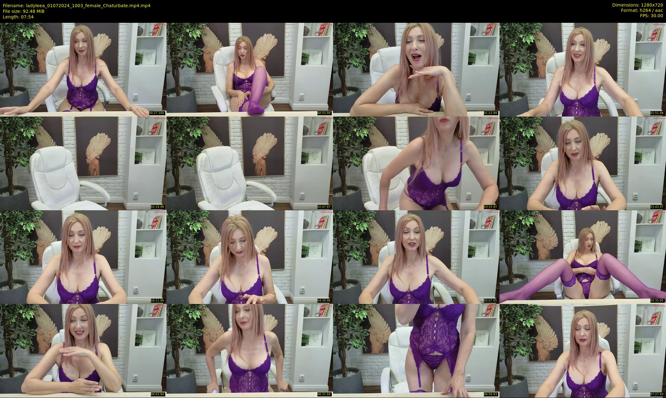 ladyleea — 8 minute Chaturbate female cam show recording, 720p, Jul 1, 2024