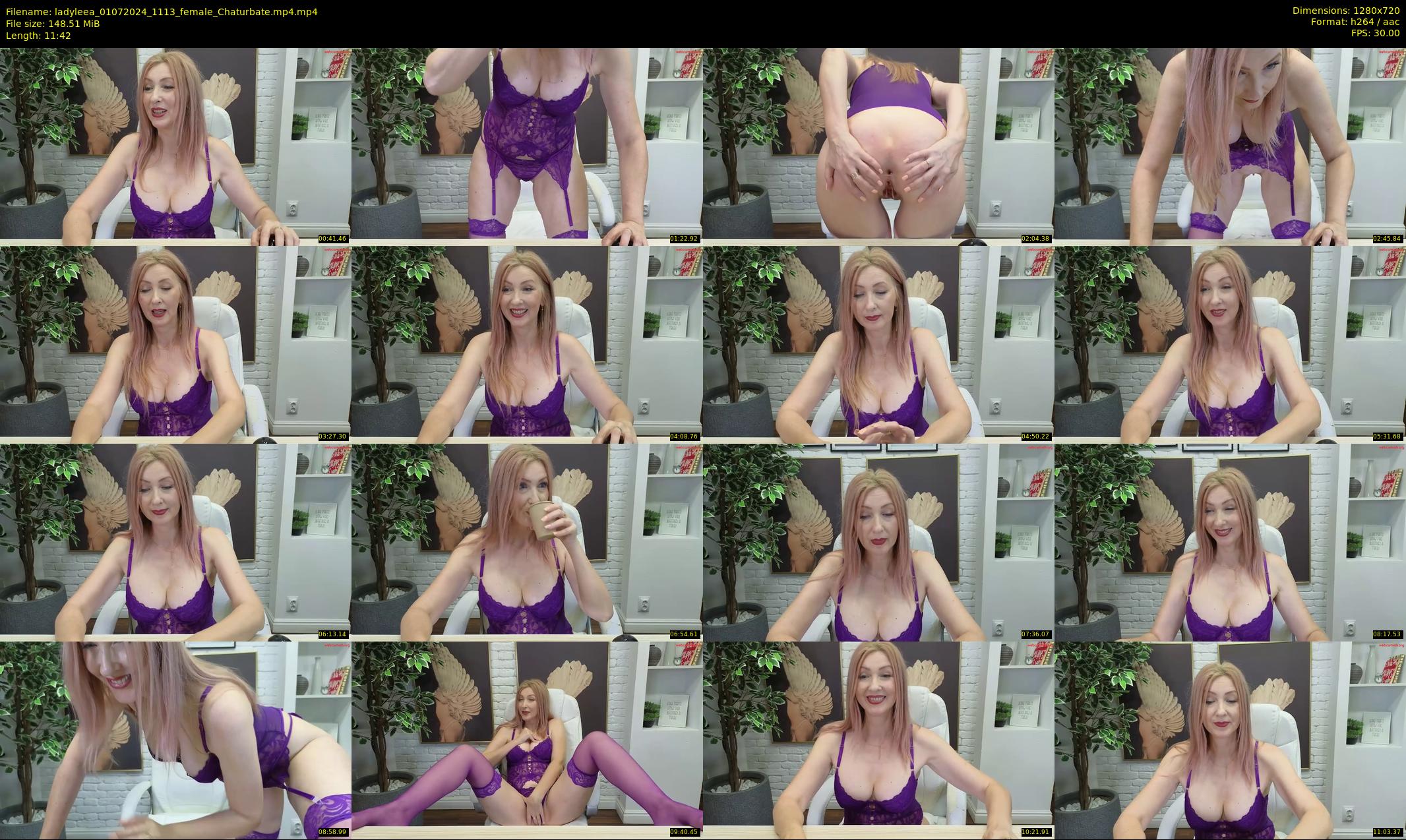 ladyleea — 12 minute Chaturbate female cam show recording, 720p, Jul 1, 2024