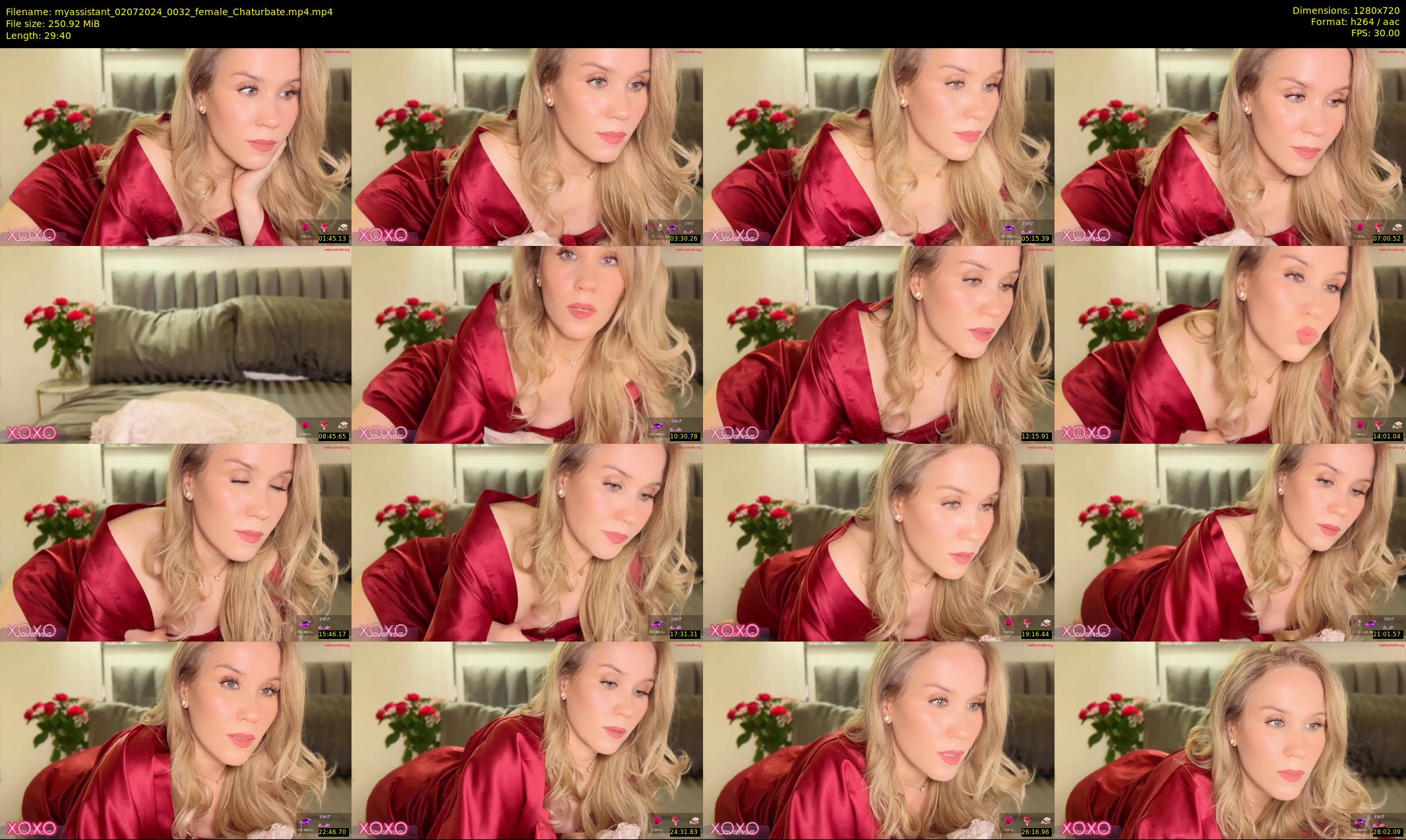 myassistant — 30 minute Chaturbate female cam show recording, 720p, Jul 2, 2024