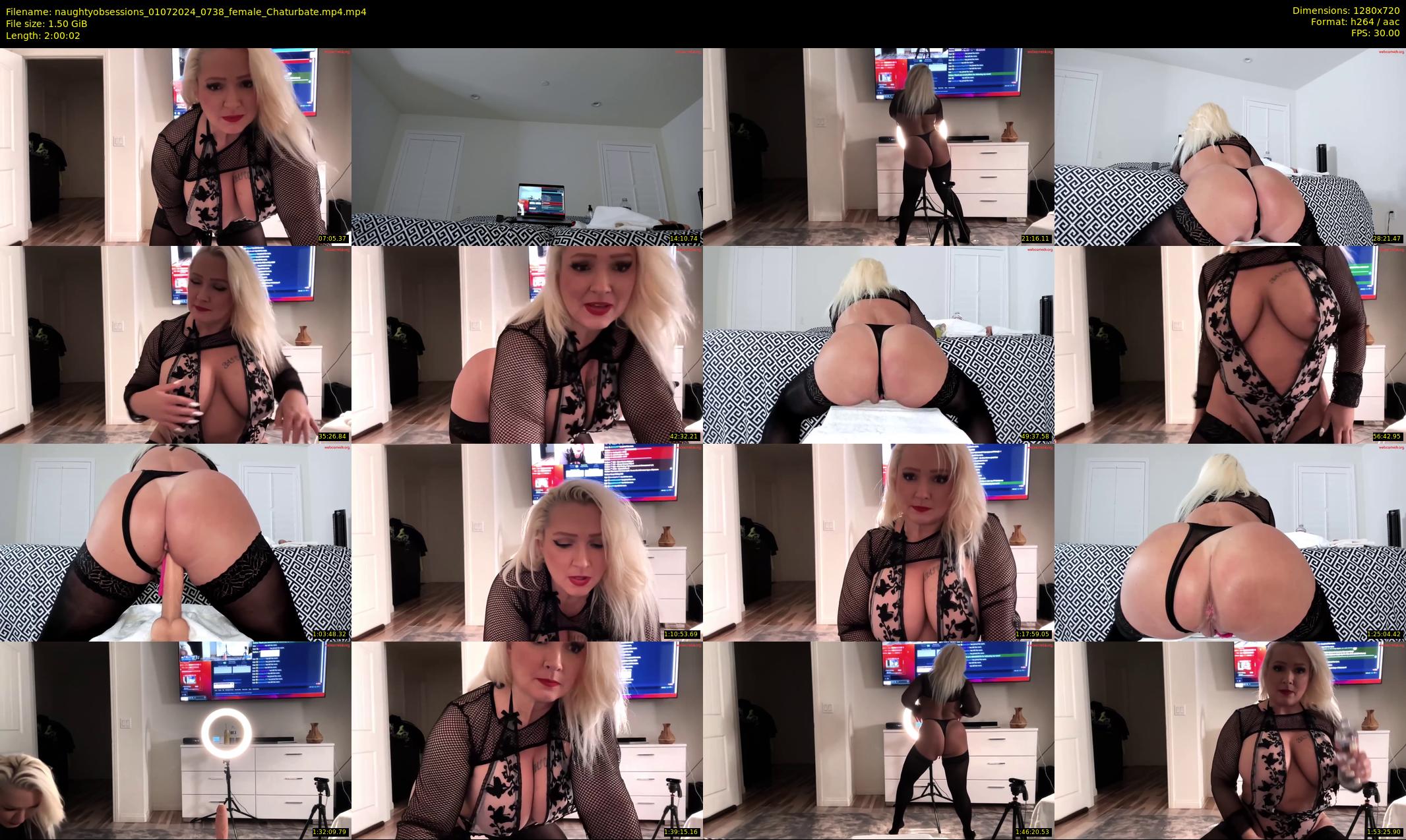 naughtyobsessions — 121 minute Chaturbate female cam show recording, 720p, Jul 1, 2024