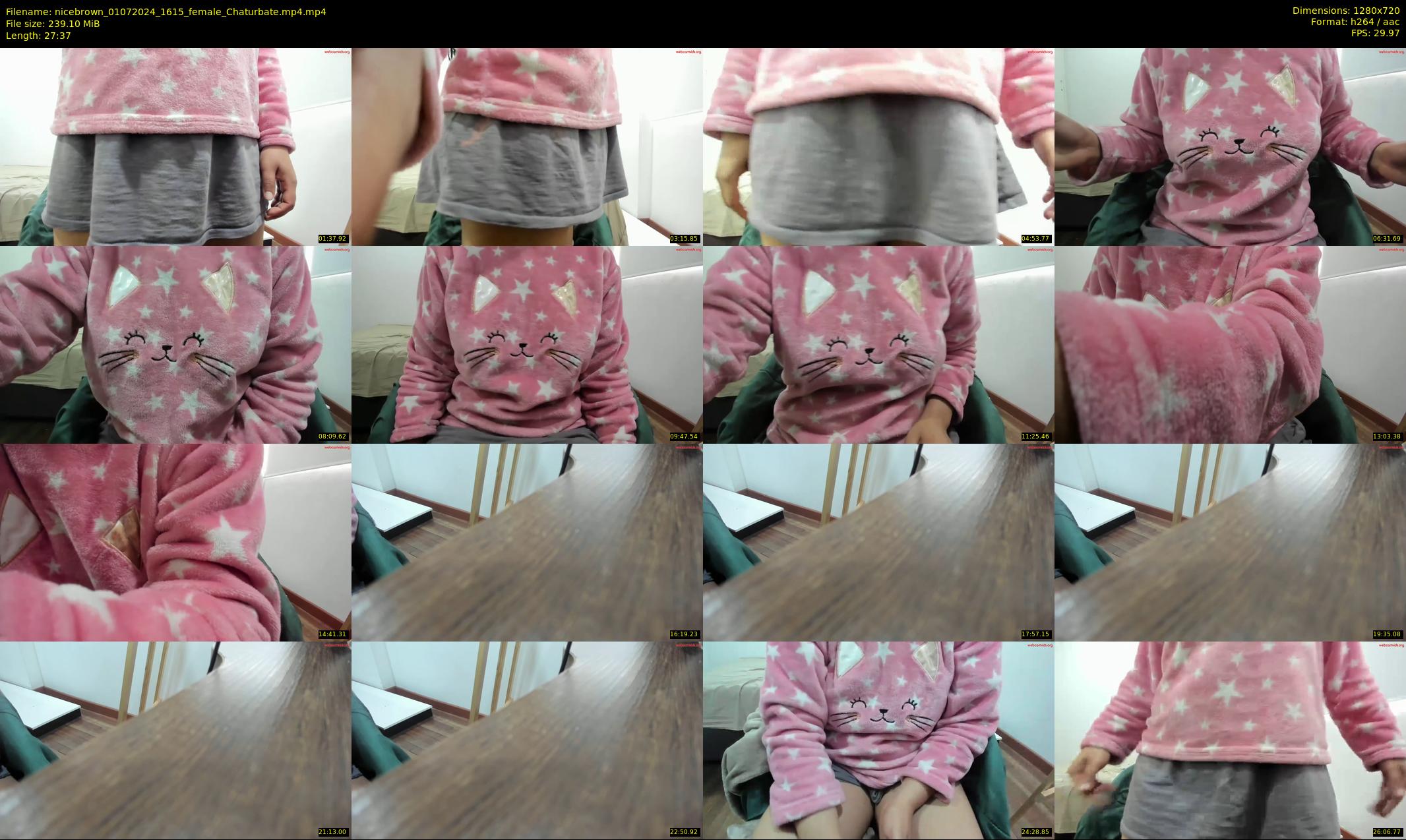 nicebrown — 28 minute Chaturbate female cam show recording, 720p, Jul 1, 2024