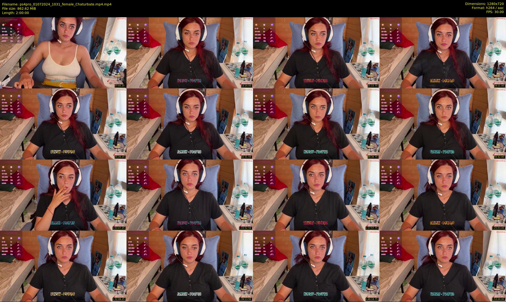 ps4pro — 120 minute Chaturbate female cam show recording, 720p, Jul 1, 2024