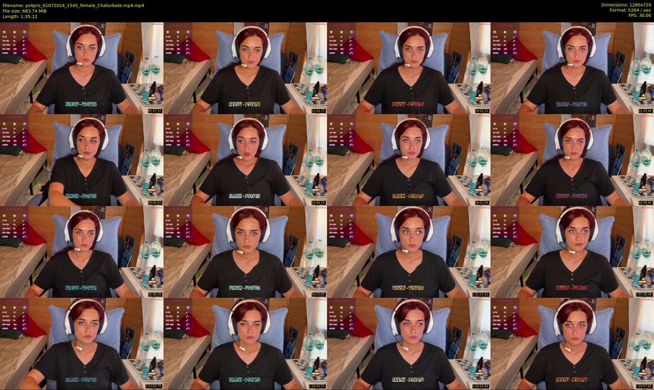 ps4pro — 96 minute Chaturbate female cam show recording, 720p, Jul 1, 2024