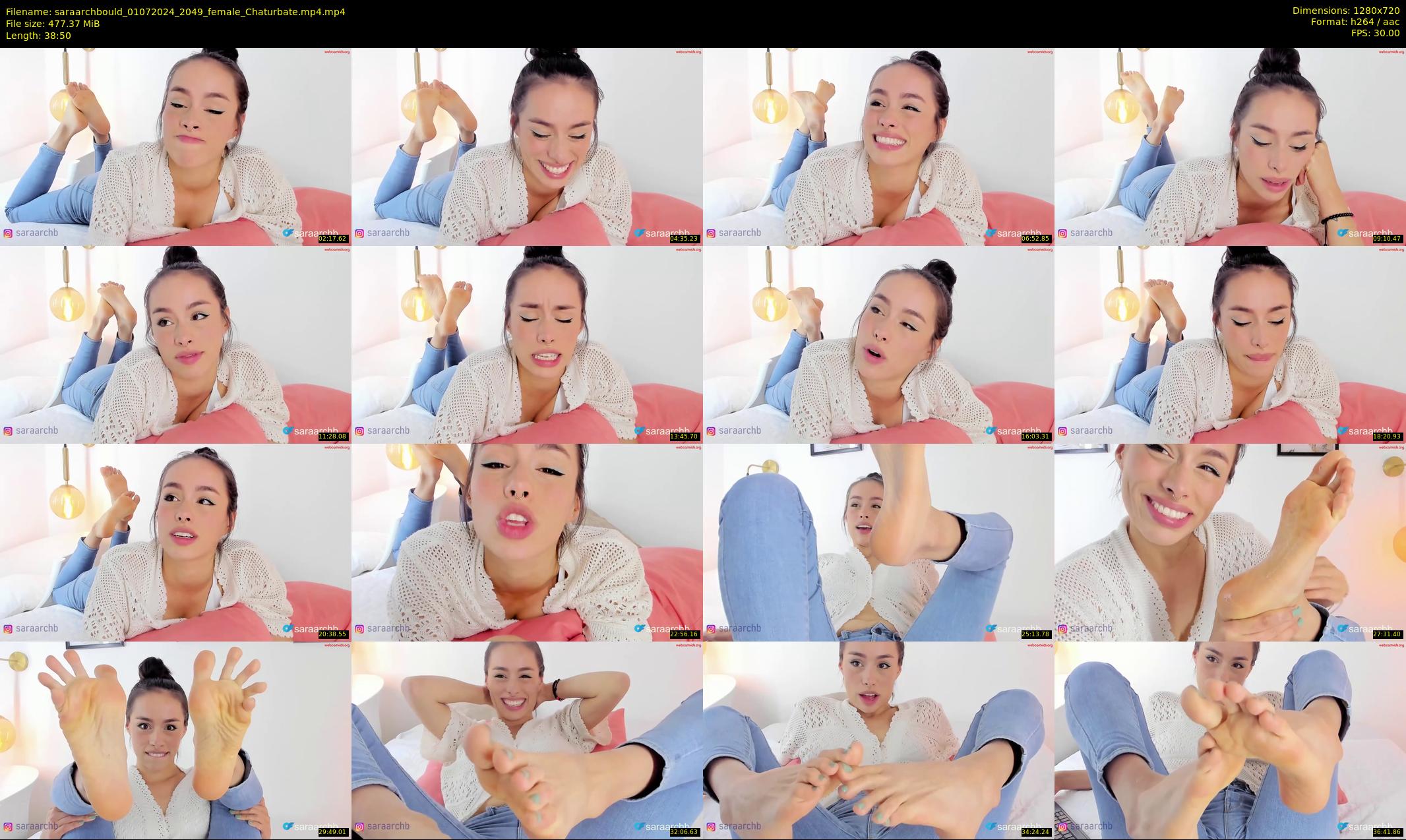 saraarchbould — 39 minute Chaturbate female cam show recording, 720p, Jul 1, 2024