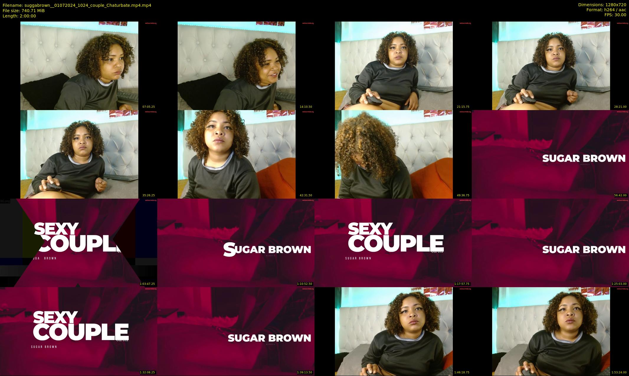 suggabrown_ — 120 minute Chaturbate couple cam show recording, 720p, Jul 1, 2024