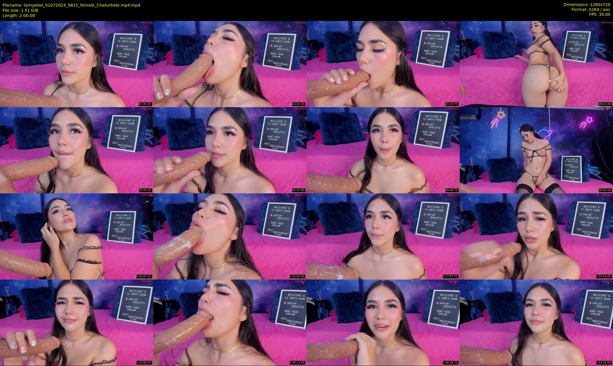 tamyeliot — 120 minute Chaturbate female cam show recording, 720p, Jul 1, 2024