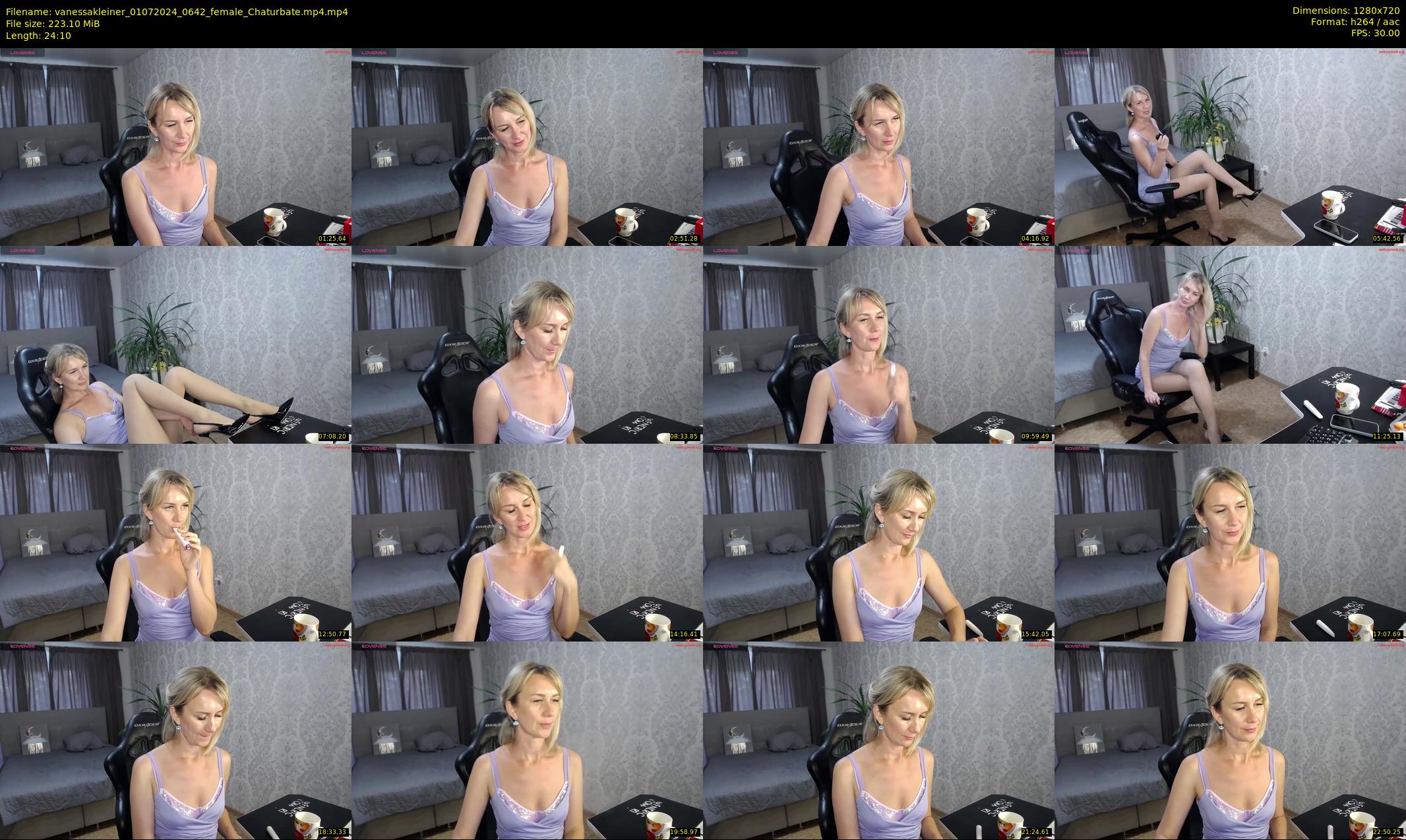vanessakleiner — 25 minute Chaturbate female cam show recording, 720p, Jul 1, 2024