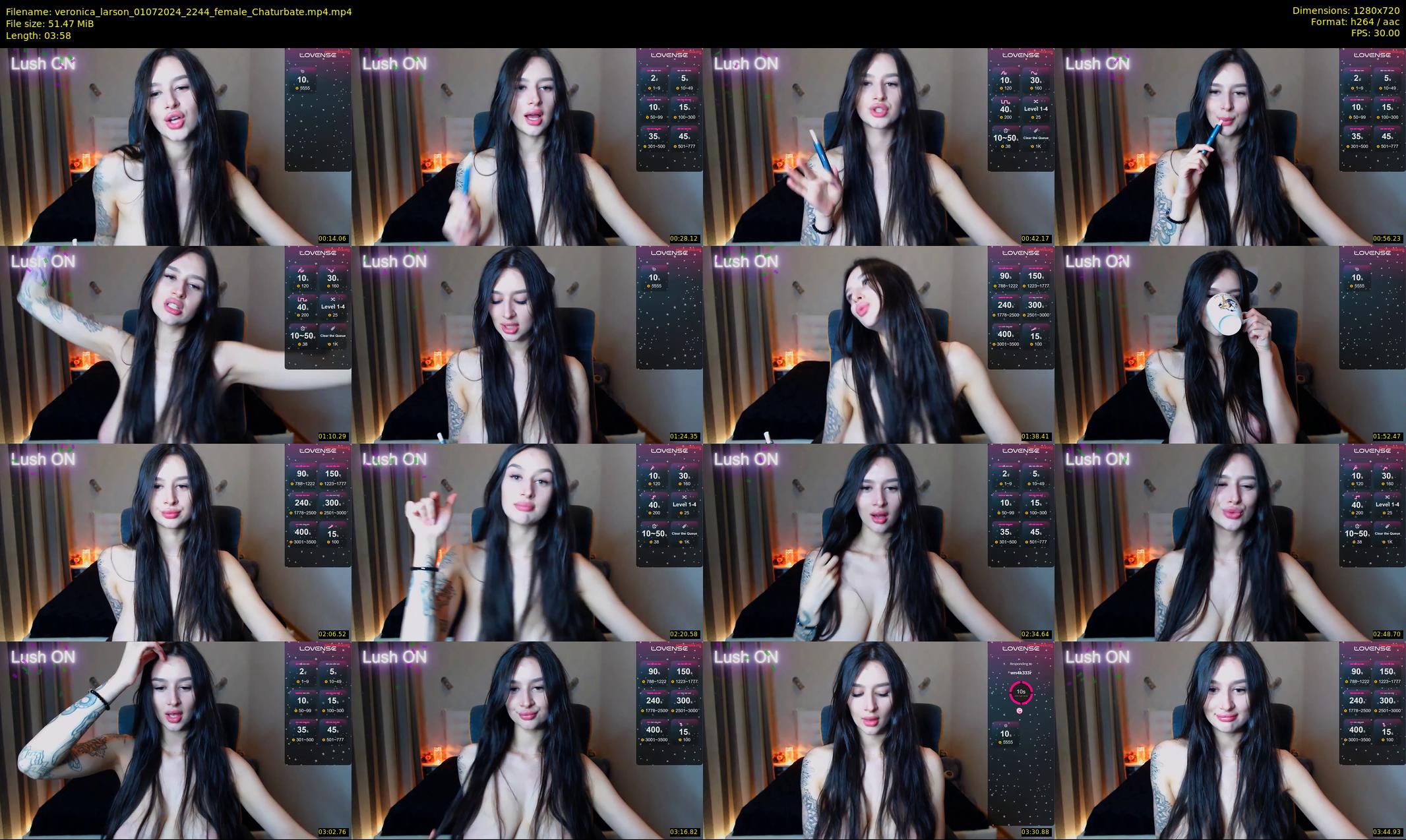 veronica_larson — 4 minute Chaturbate female cam show recording, 720p, Jul 1, 2024