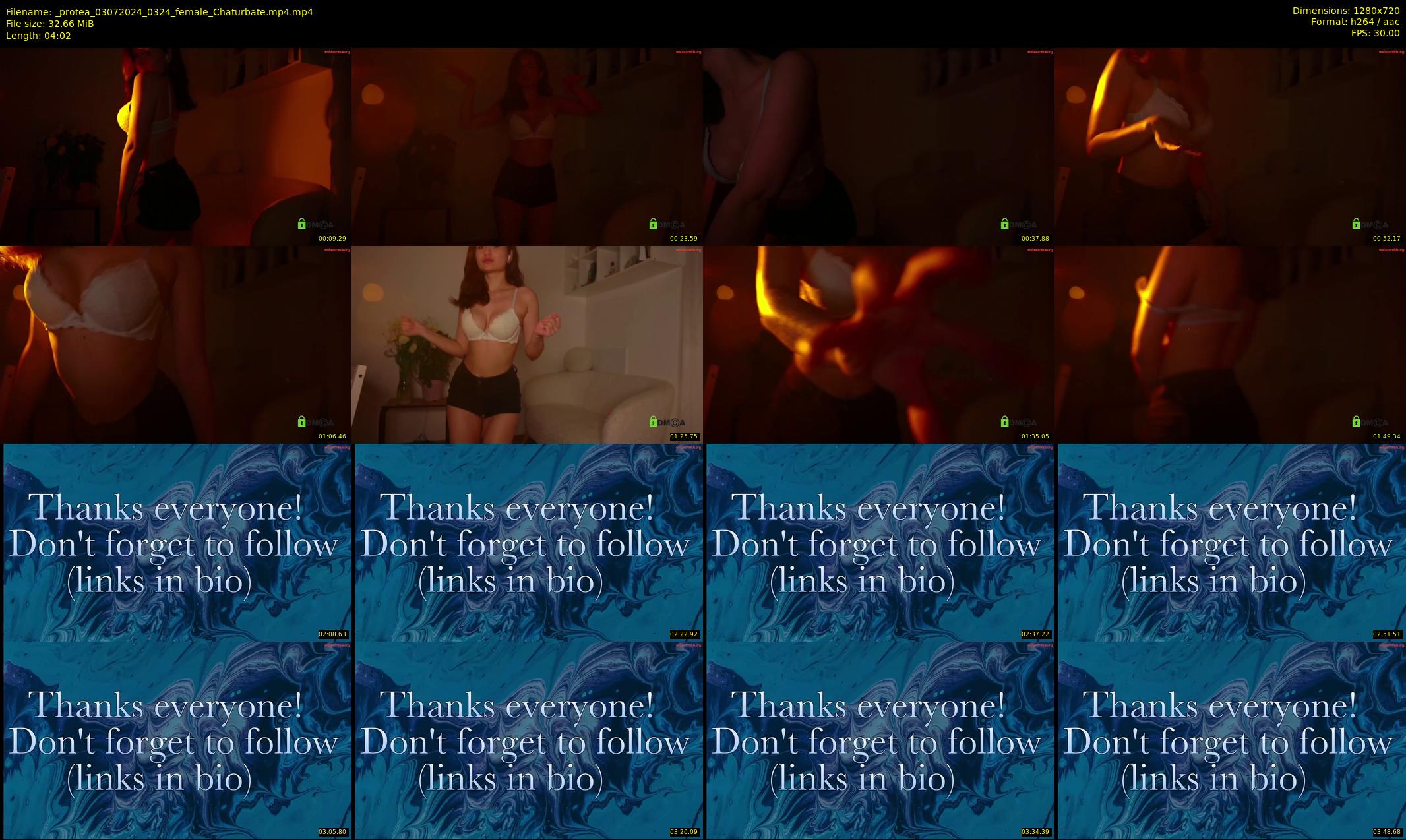 _protea — 5 minute Chaturbate female cam show recording, 720p, Jul 3, 2024