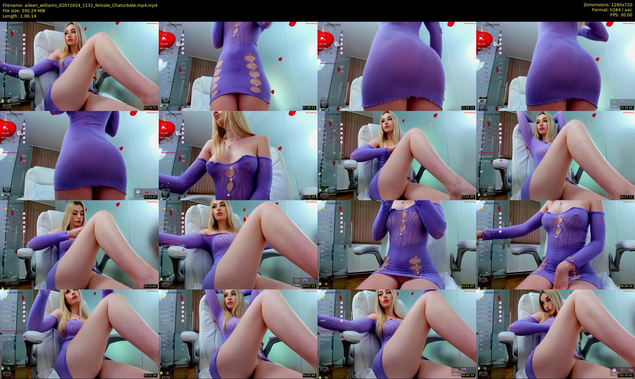 aileen_williams — 67 minute Chaturbate female cam show recording, 720p, Jul 2, 2024
