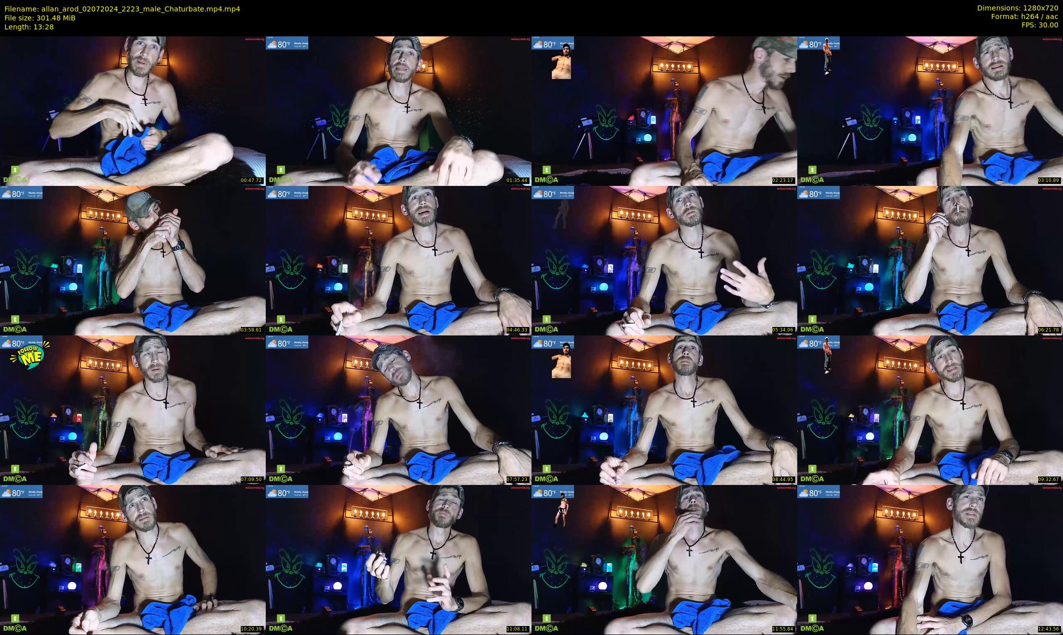 allan_arod — 14 minute Chaturbate male cam show recording, 720p, Jul 2, 2024