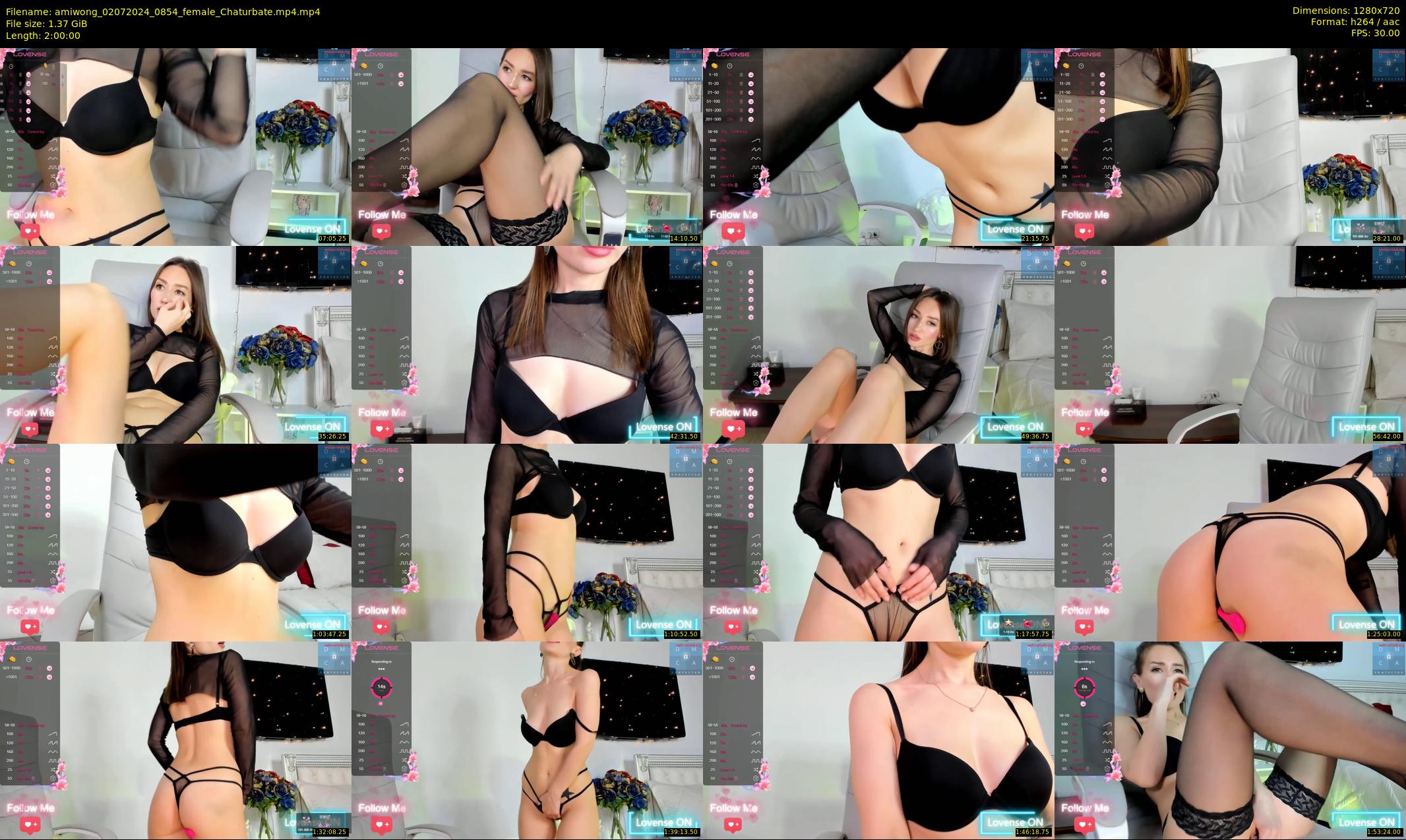 amiwong — 120 minute Chaturbate female cam show recording, 720p, Jul 2, 2024