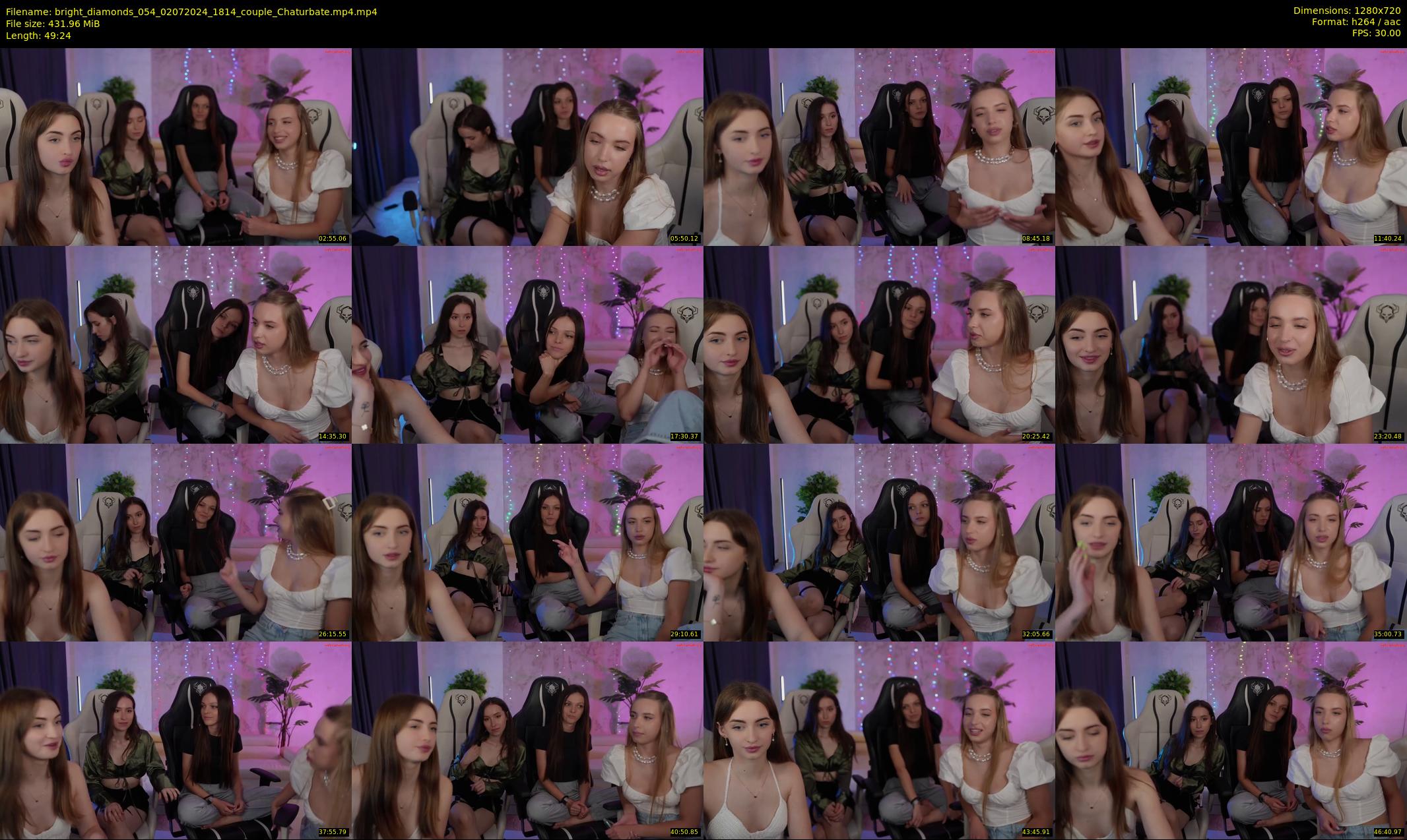 bright_diamonds_054 — 50 minute Chaturbate couple cam show recording, 720p, Jul 2, 2024