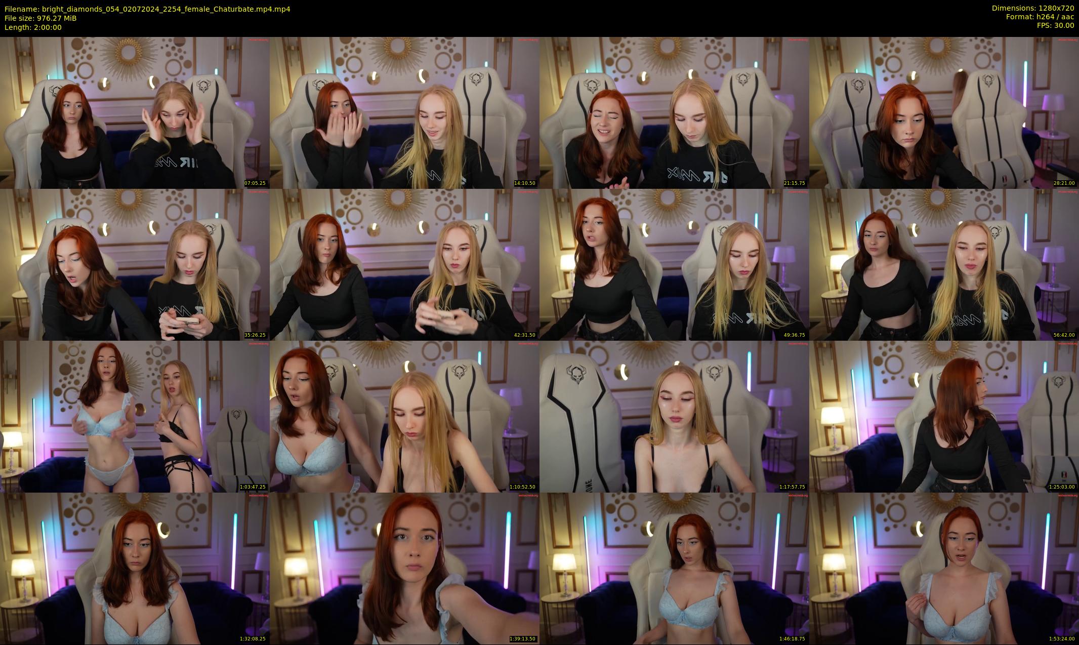 bright_diamonds_054 — 120 minute Chaturbate couple cam show recording, 720p, Jul 2, 2024