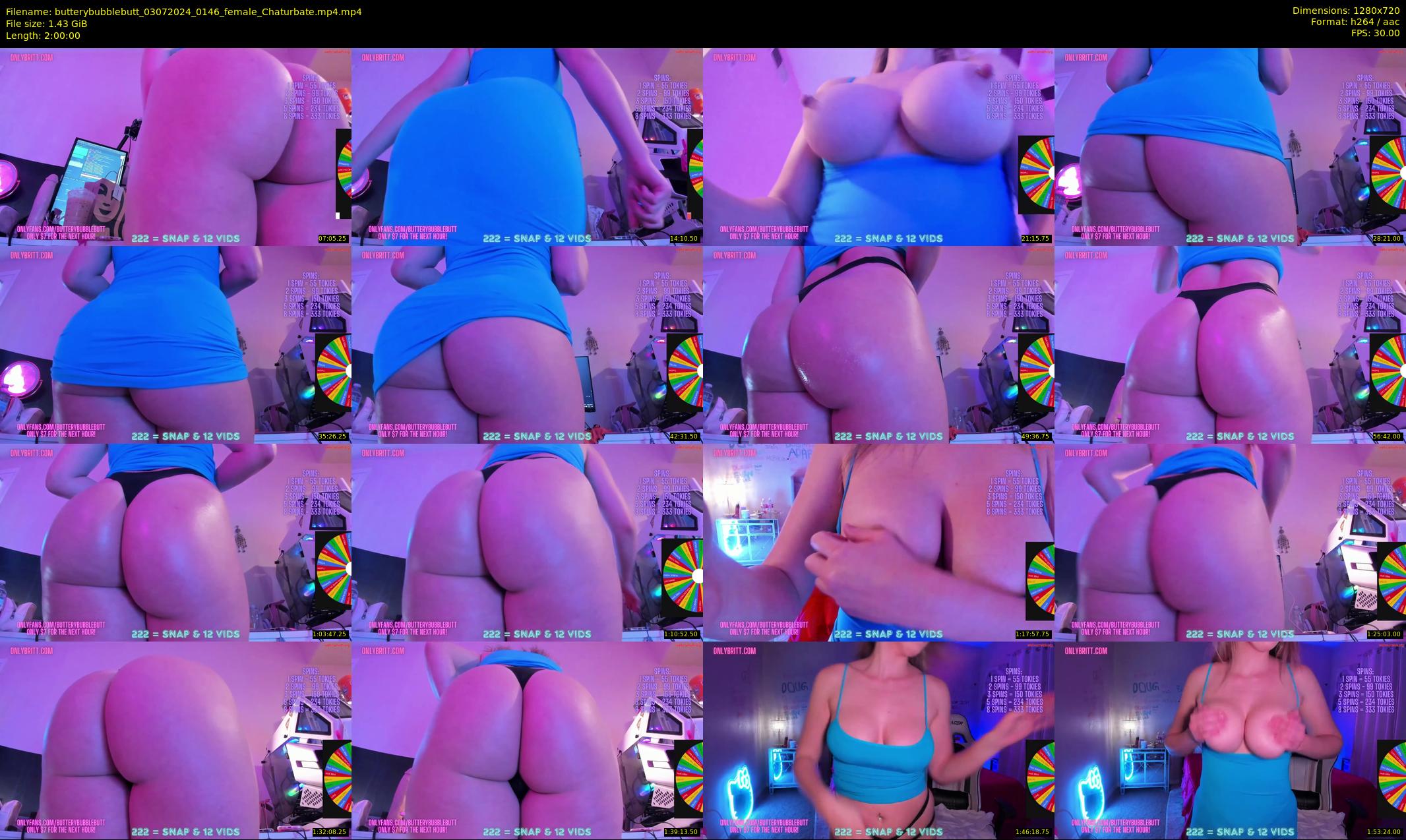 butterybubblebutt — 120 minute Chaturbate couple cam show recording, 720p, Jul 3, 2024