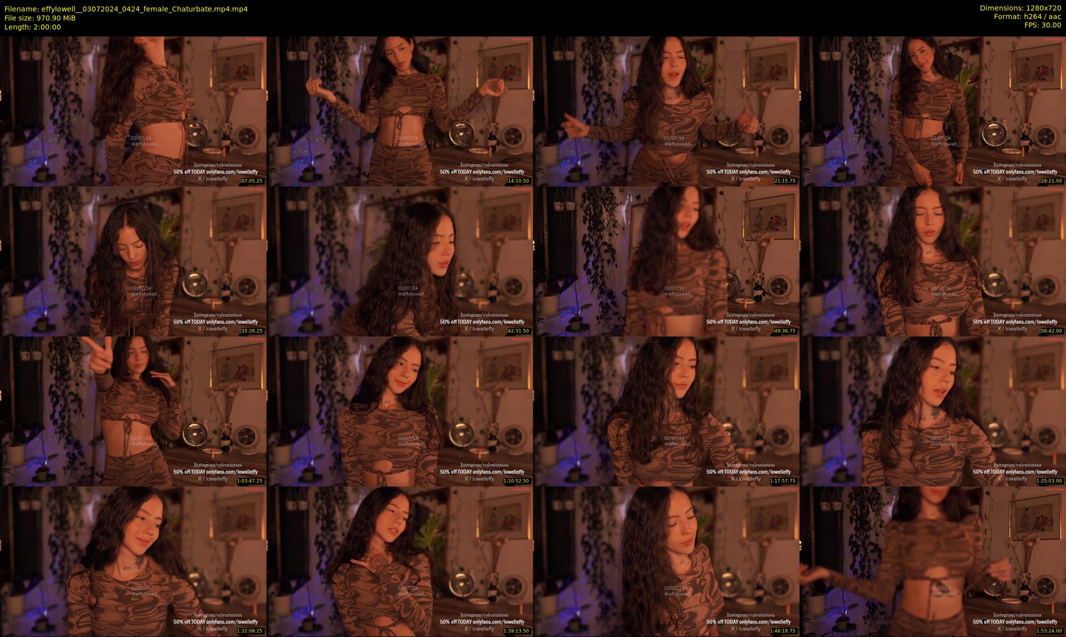 effylowell_ — 120 minute Chaturbate female cam show recording, 720p, Jul 3, 2024