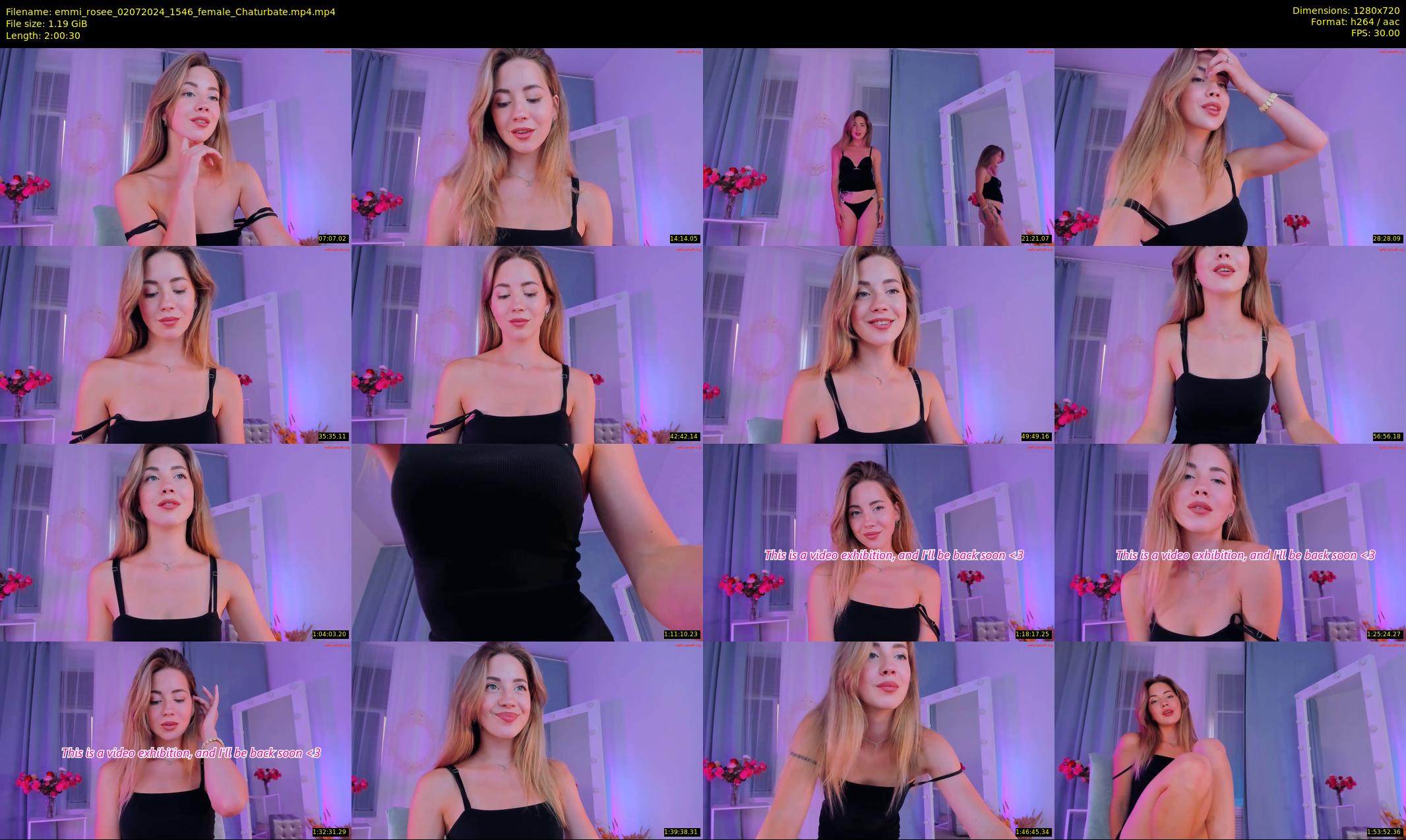 emmi_rosee — 121 minute Chaturbate female cam show recording, 720p, Jul 2, 2024