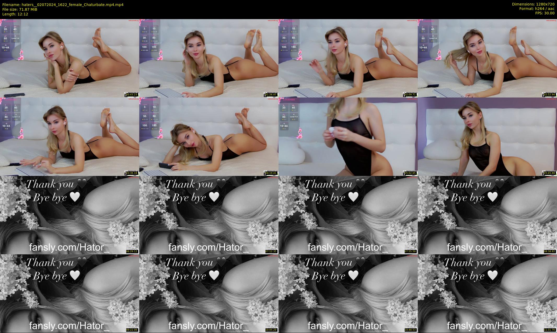 haters_ — 13 minute Chaturbate female cam show recording, 720p, Jul 2, 2024