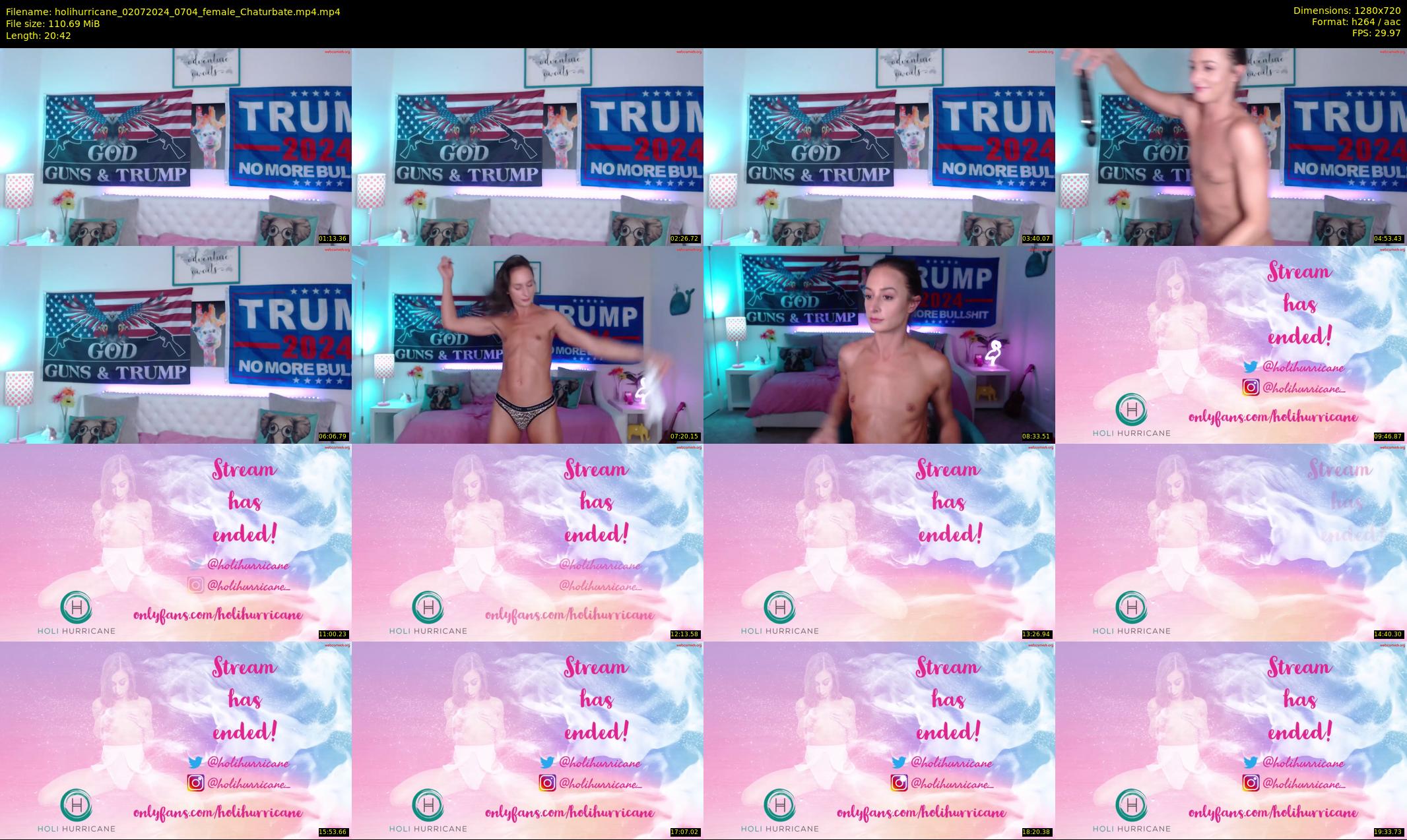holihurricane — 21 minute Chaturbate female cam show recording, 720p, Jul 2, 2024