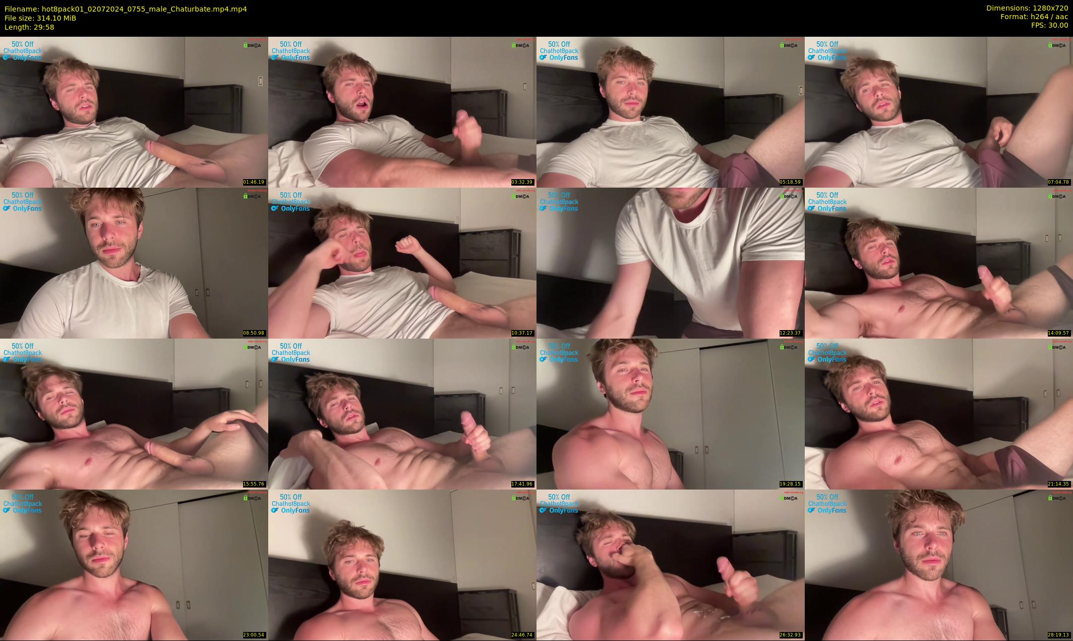 hot8pack01 — 30 minute Chaturbate male cam show recording, 720p, Jul 2, 2024