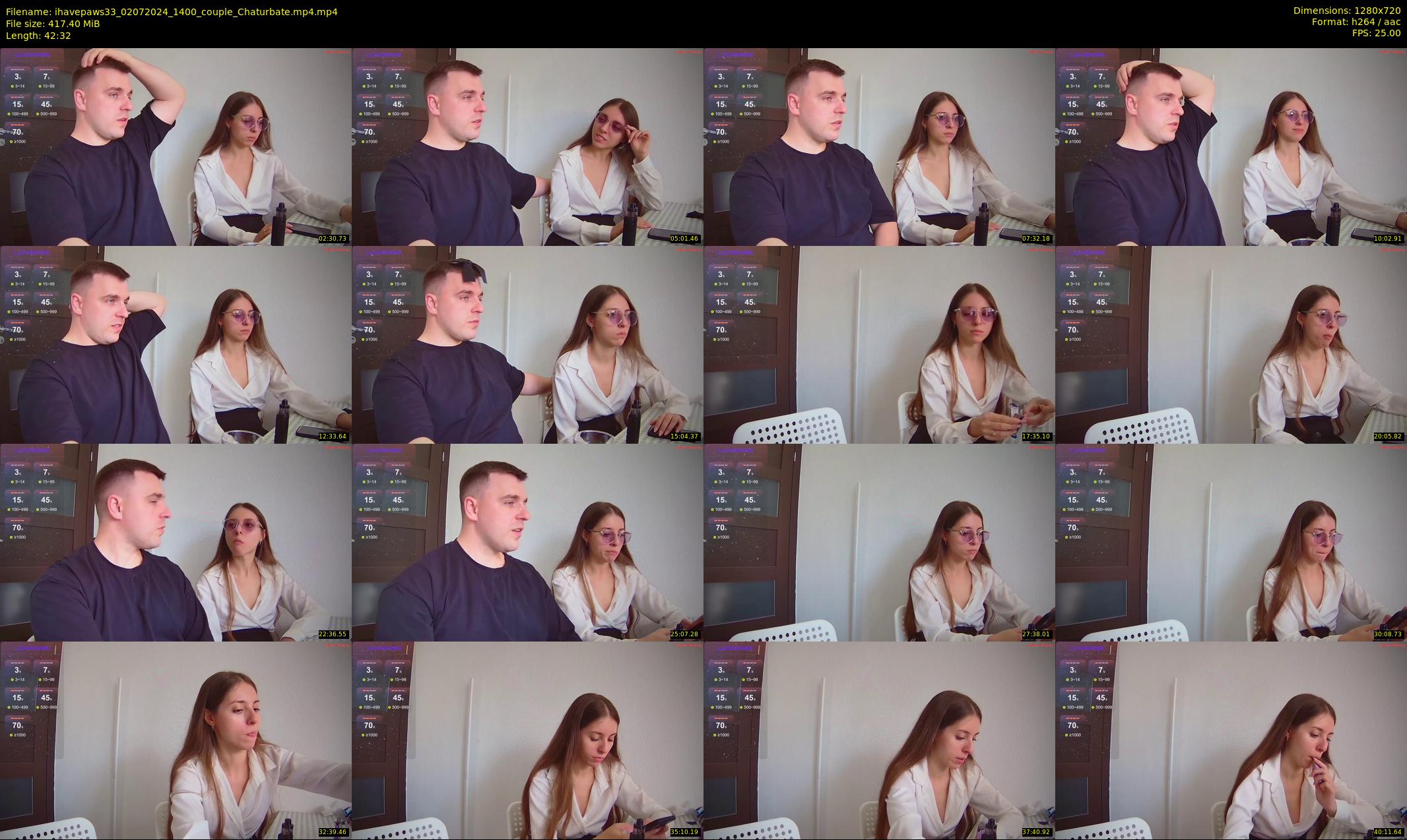 ihavepaws33 — 43 minute Chaturbate couple cam show recording, 720p, Jul 2, 2024