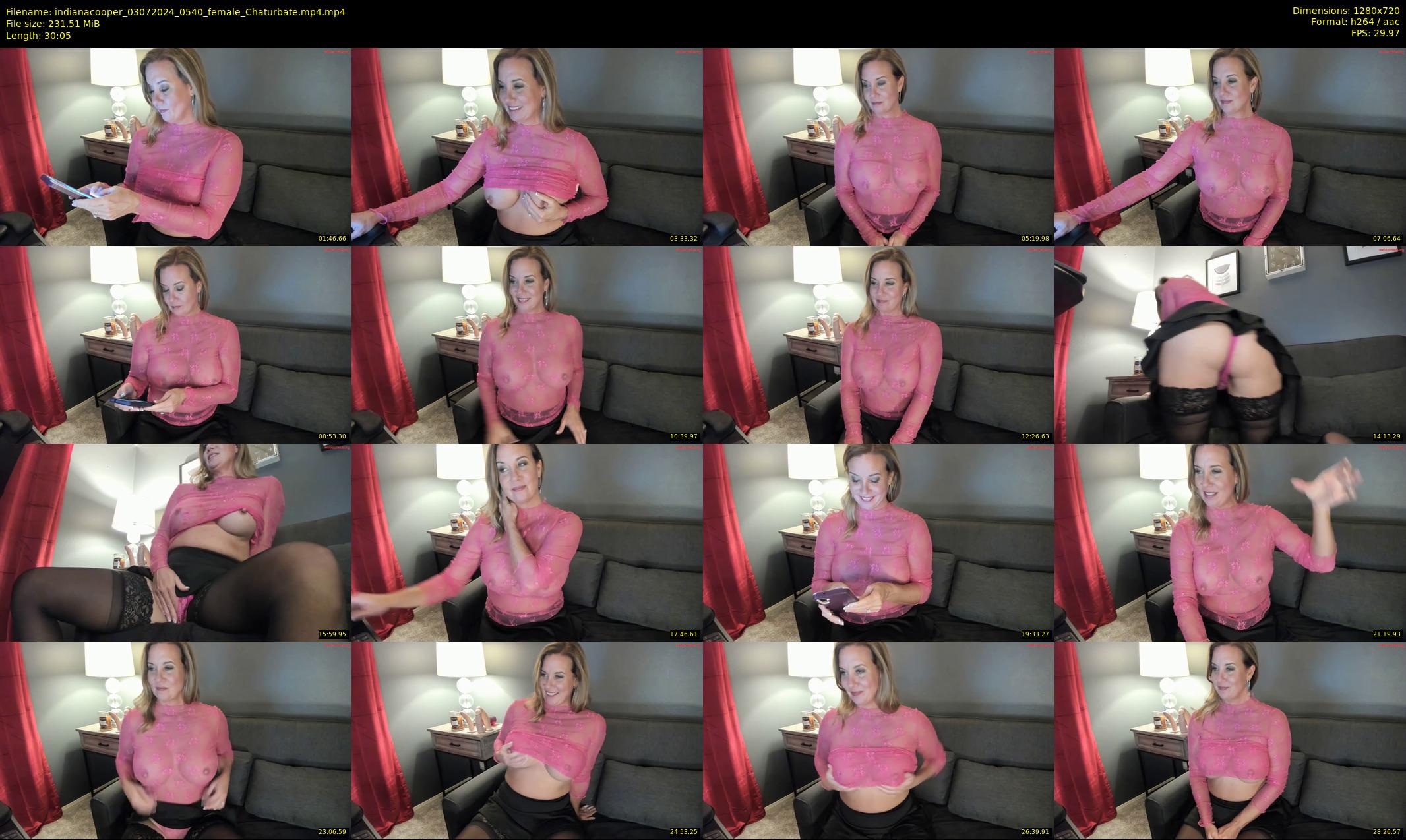indianacooper — 31 minute Chaturbate female cam show recording, 720p, Jul 3, 2024