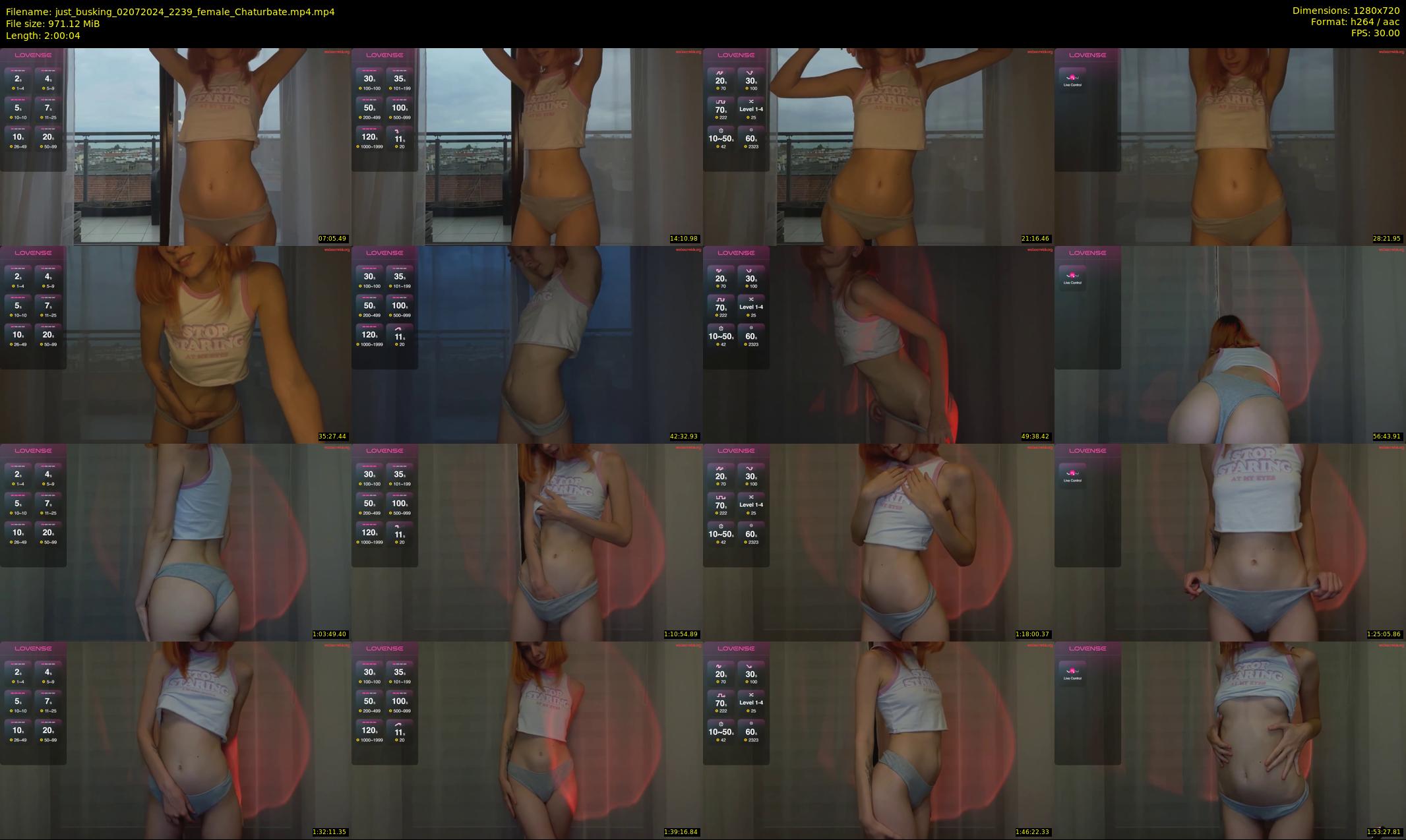 just_busking — 121 minute Chaturbate female cam show recording, 720p, Jul 2, 2024
