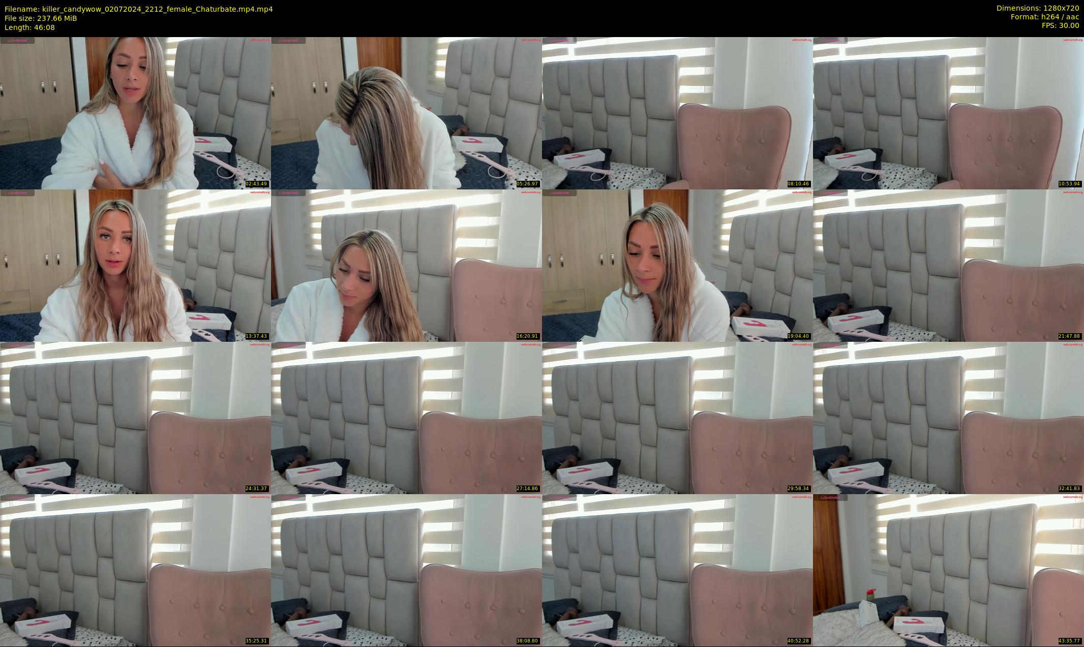 killer_candywow — 47 minute Chaturbate female cam show recording, 720p, Jul 2, 2024