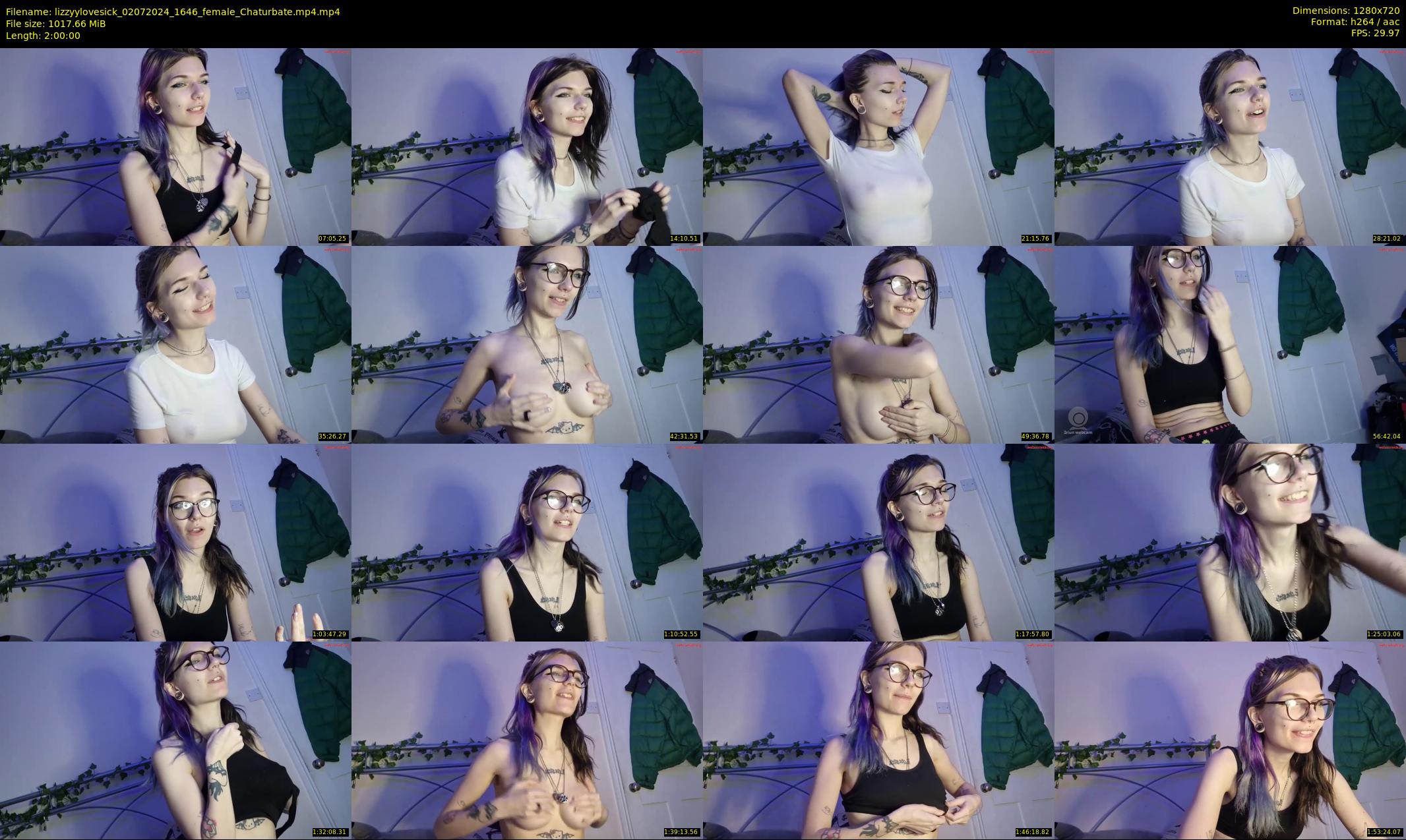 lizzyylovesick — 120 minute Chaturbate female cam show recording, 720p, Jul 2, 2024