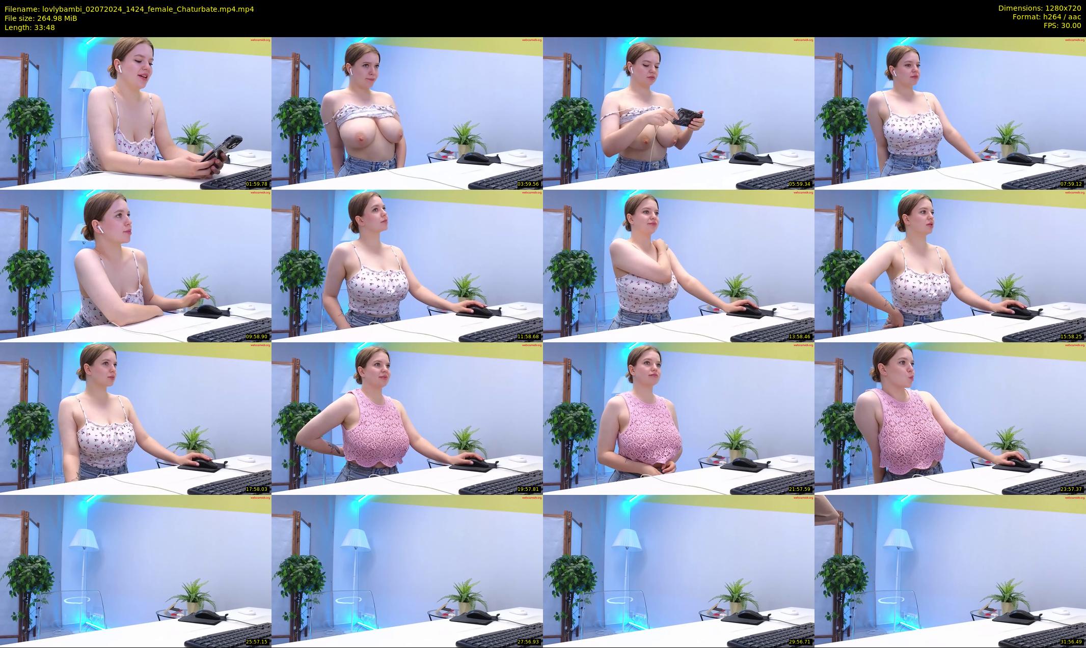 lovlybambi — 34 minute Chaturbate female cam show recording, 720p, Jul 2, 2024