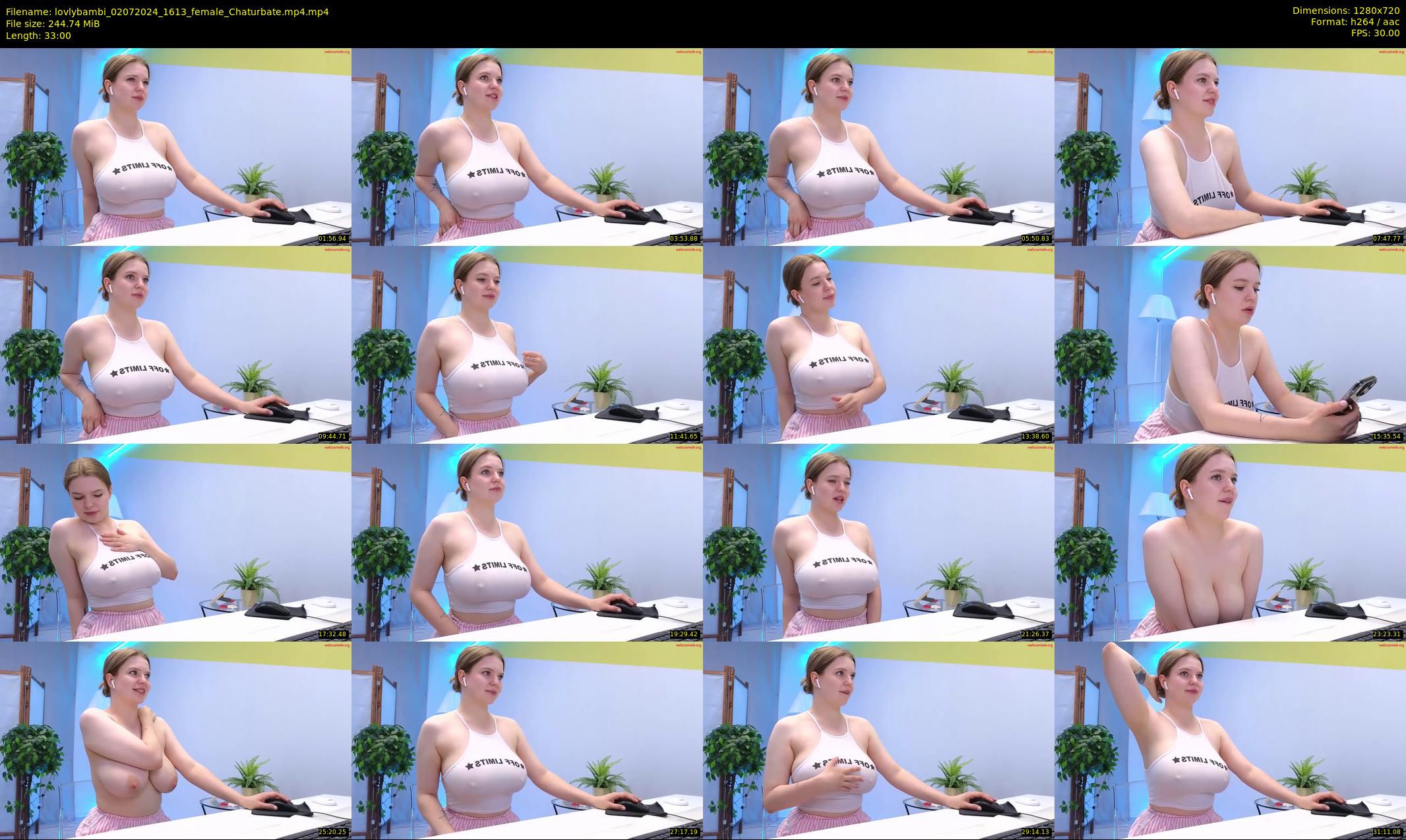 lovlybambi — 33 minute Chaturbate female cam show recording, 720p, Jul 2, 2024