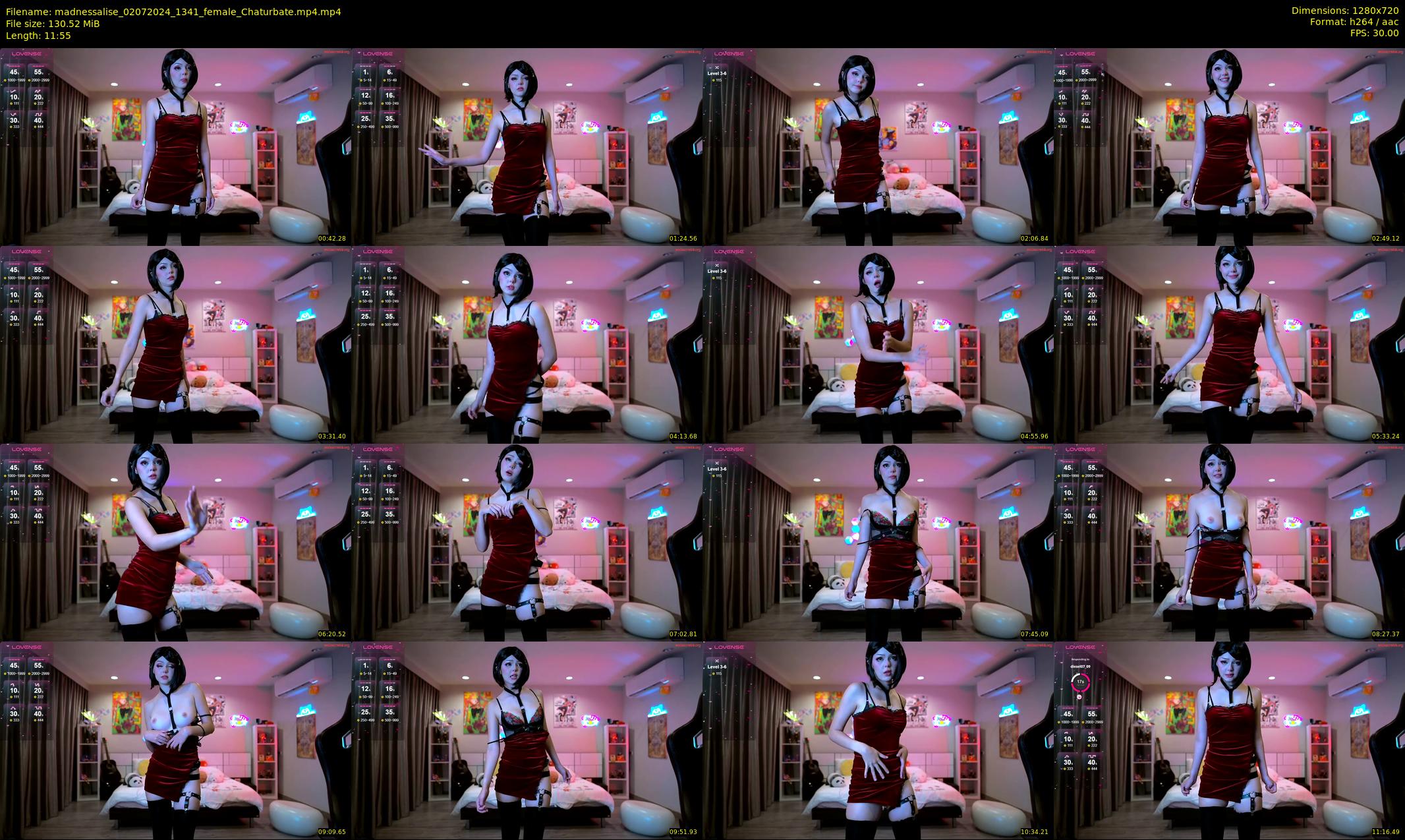 madnessalise — 12 minute Chaturbate female cam show recording, 720p, Jul 2, 2024