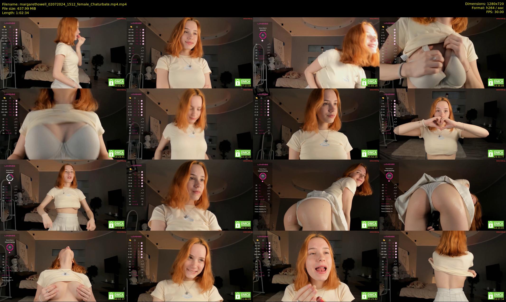 margarethowell — 63 minute Chaturbate female cam show recording, 720p, Jul 2, 2024