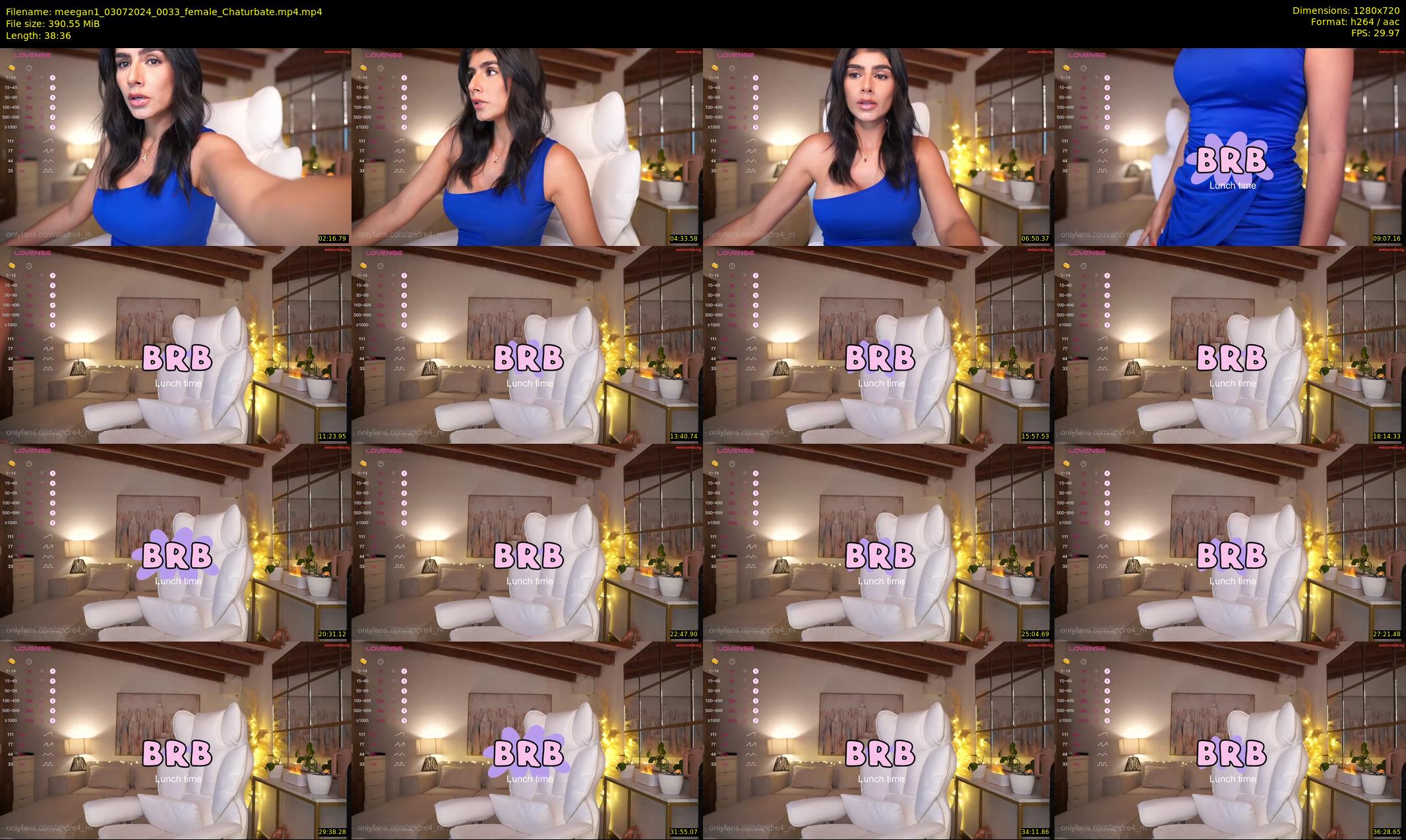 meegan1 — 39 minute Chaturbate female cam show recording, 720p, Jul 3, 2024