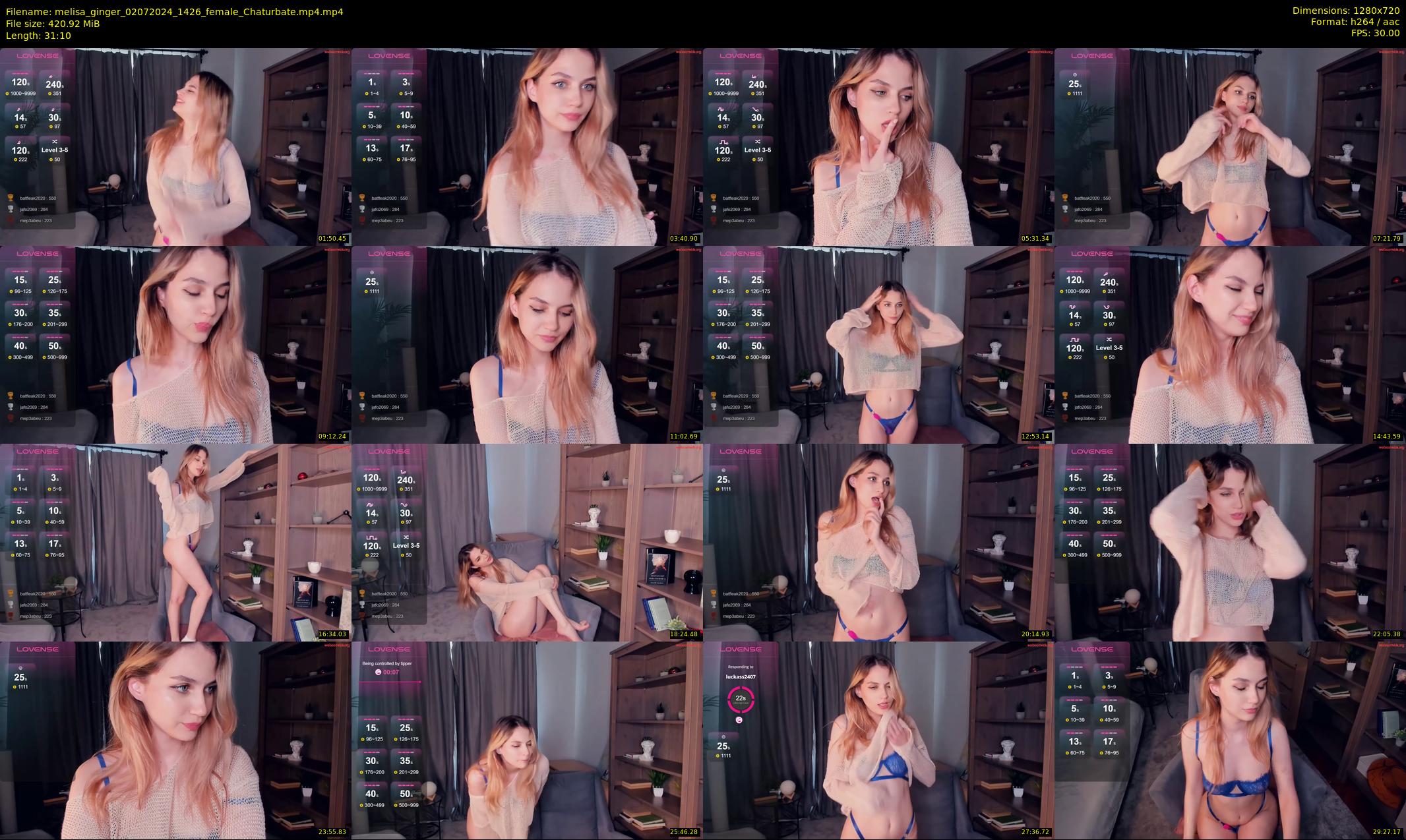 melisa_ginger — 32 minute Chaturbate female cam show recording, 720p, Jul 2, 2024