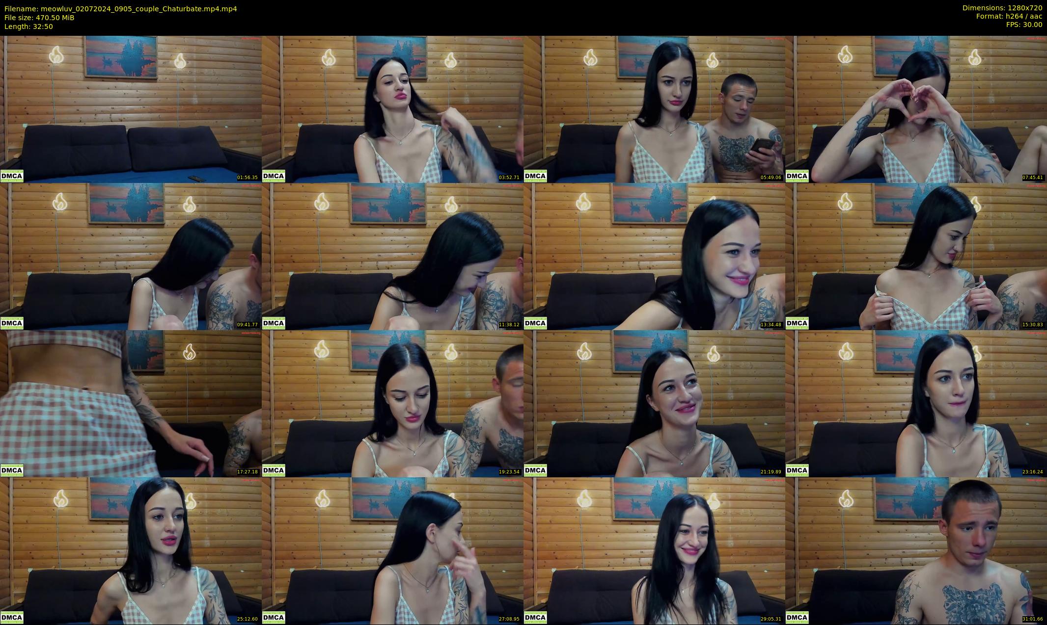 meowluv — 33 minute Chaturbate couple cam show recording, 720p, Jul 2, 2024