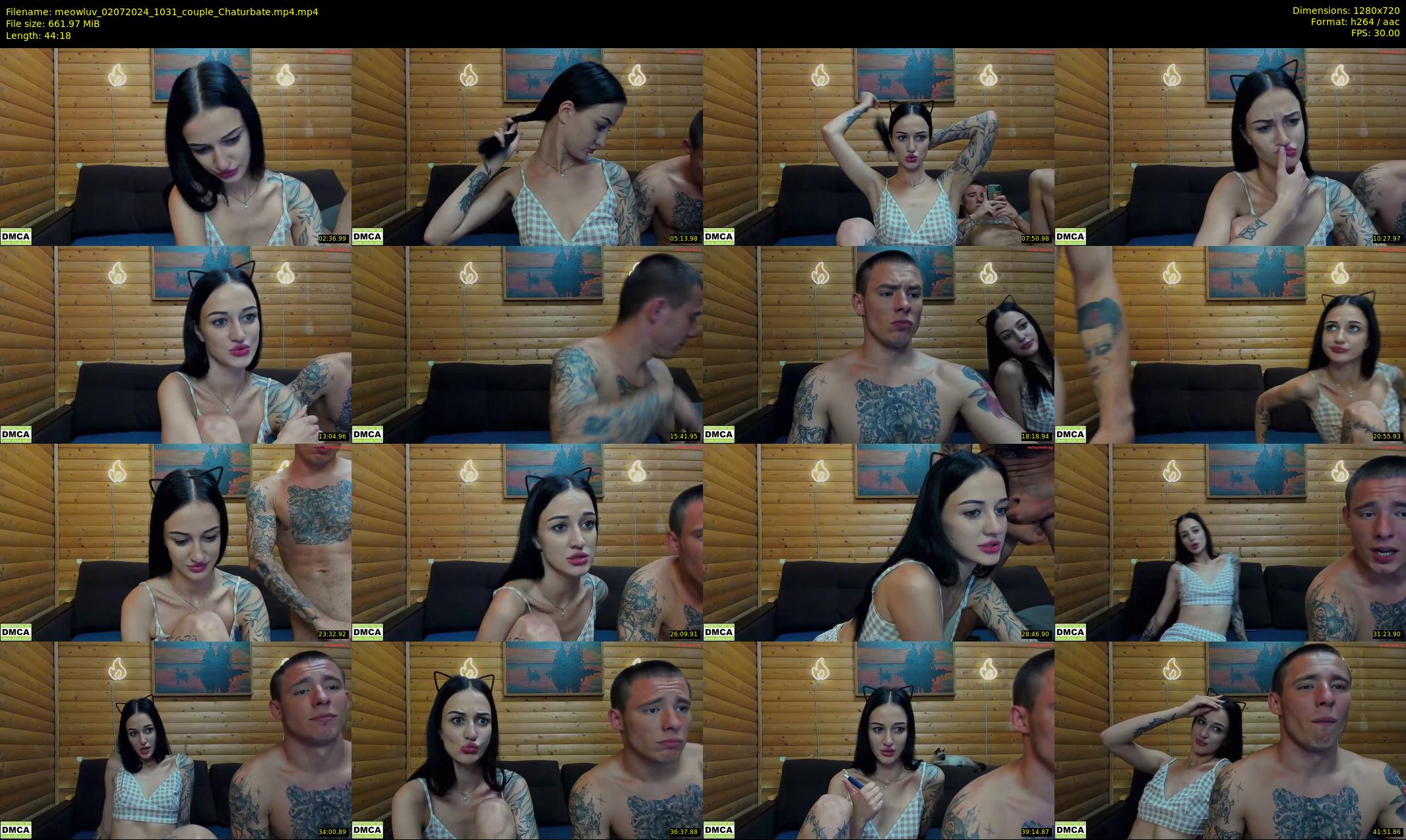 meowluv — 45 minute Chaturbate couple cam show recording, 720p, Jul 2, 2024